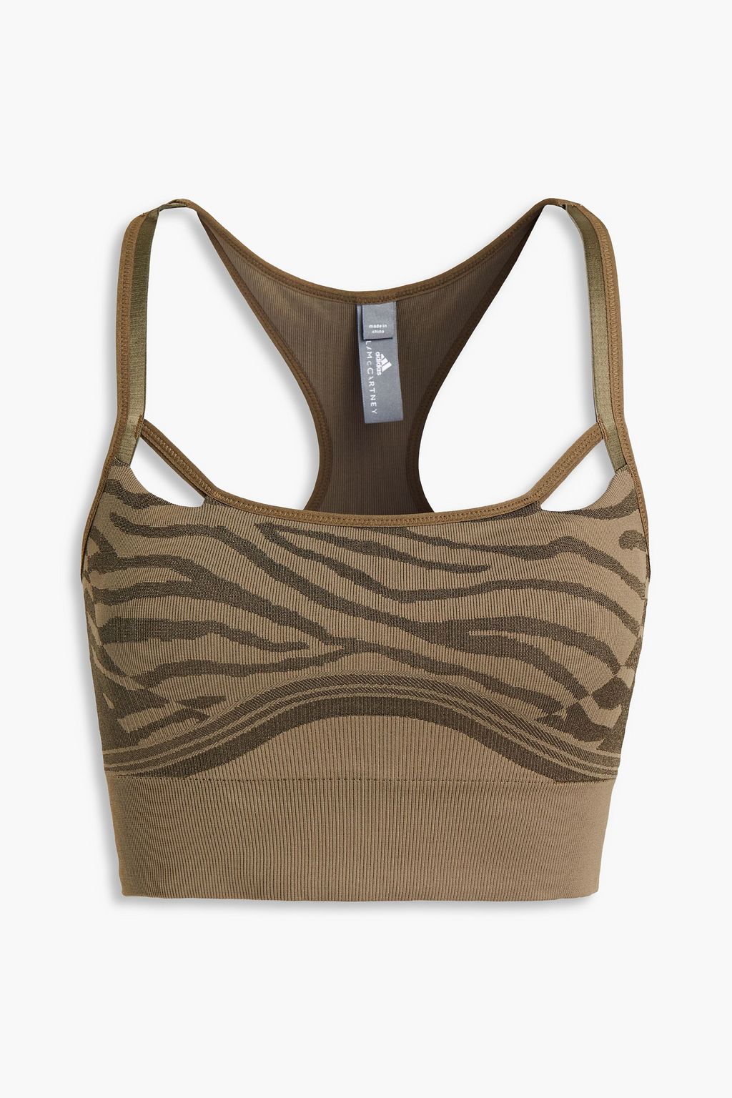 ADIDAS BY STELLA MCCARTNEY Stretch-jacquard sports bra | THE OUTNET