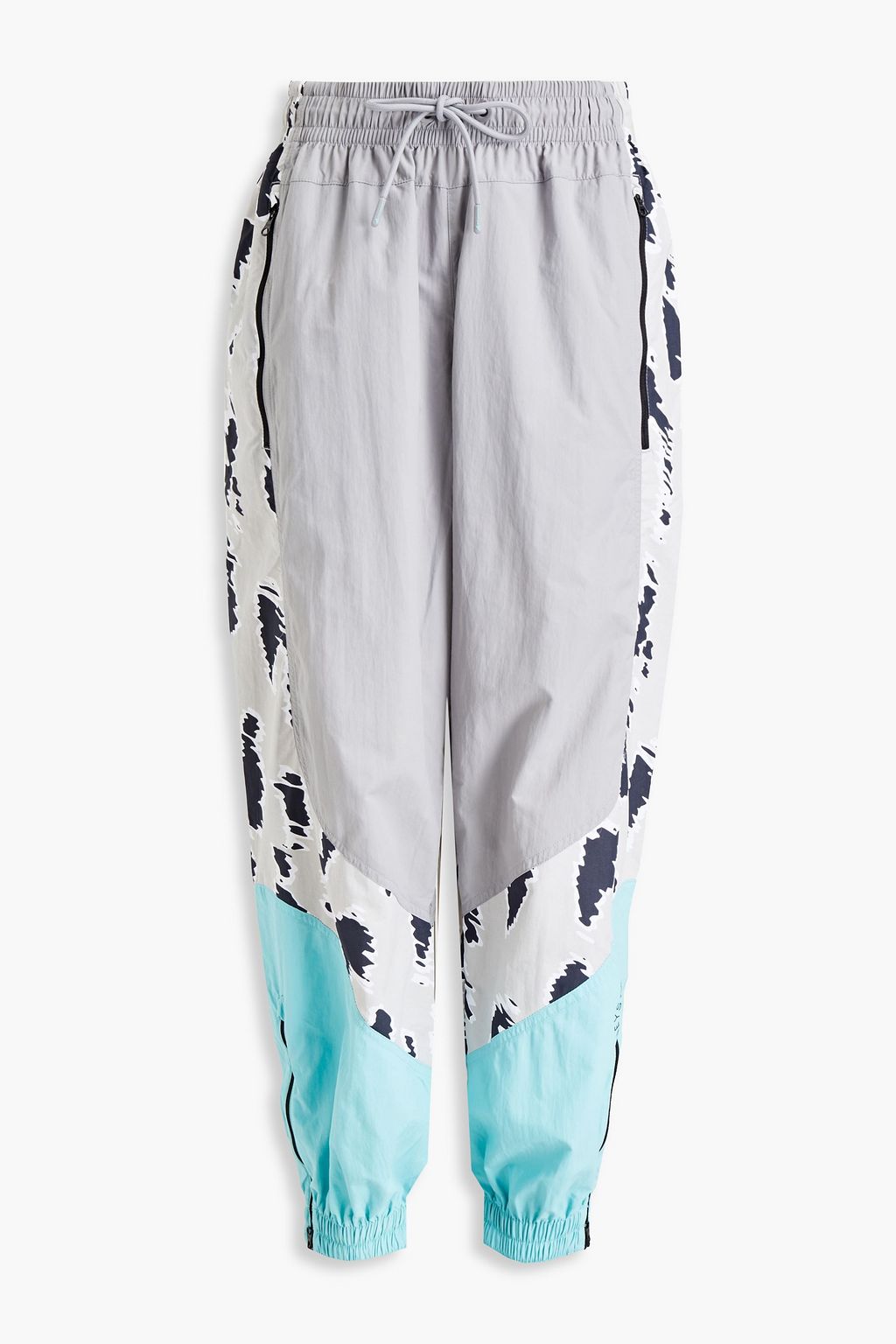 Light Color-block printed shell track pants | ADIDAS BY STELLA MCCARTNEY | THE OUTNET