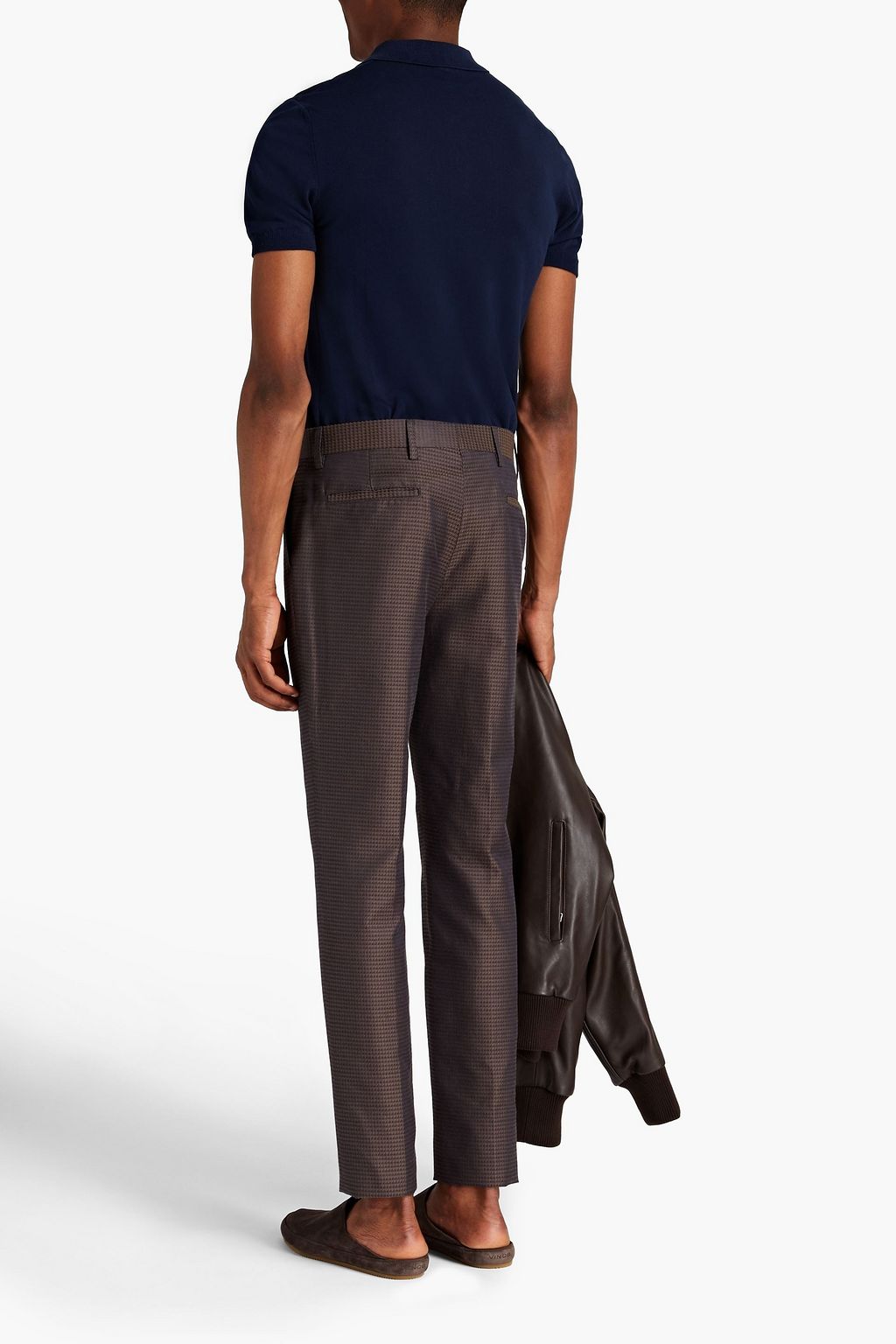 MISSONI Slim-fit linen and cotton-blend jacquard pants