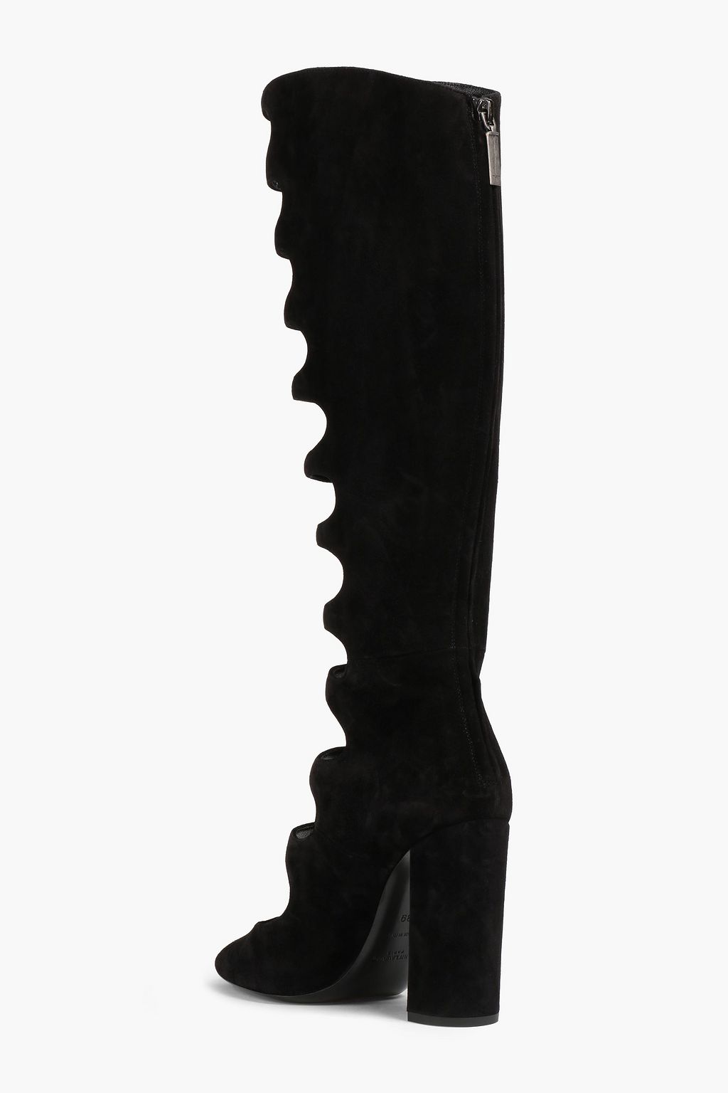 SAINT LAURENT Joplin 105 cutout suede knee boots