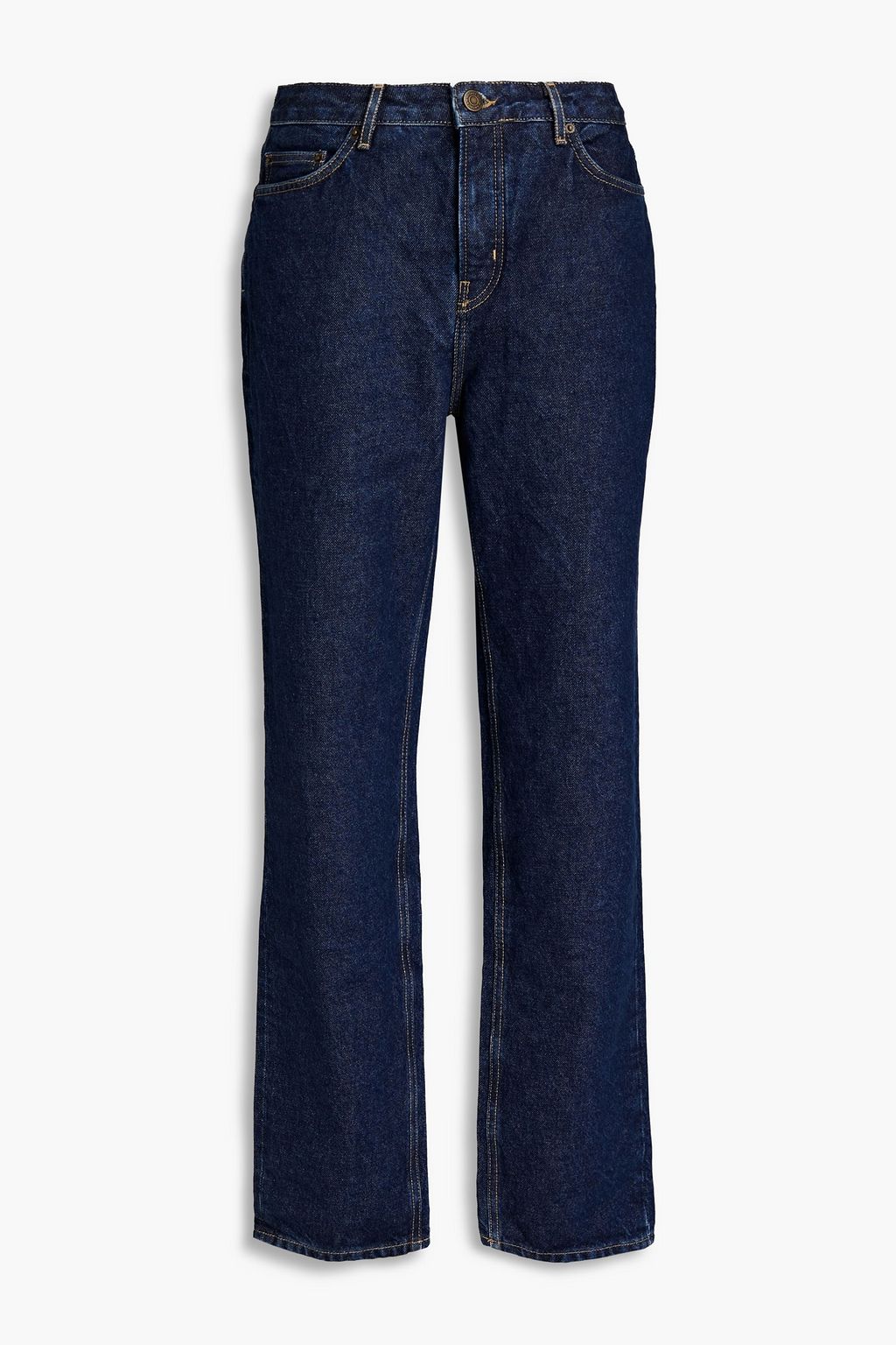 Dark denim High-rise straight-leg jeans | AMERICAN VINTAGE | THE OUTNET