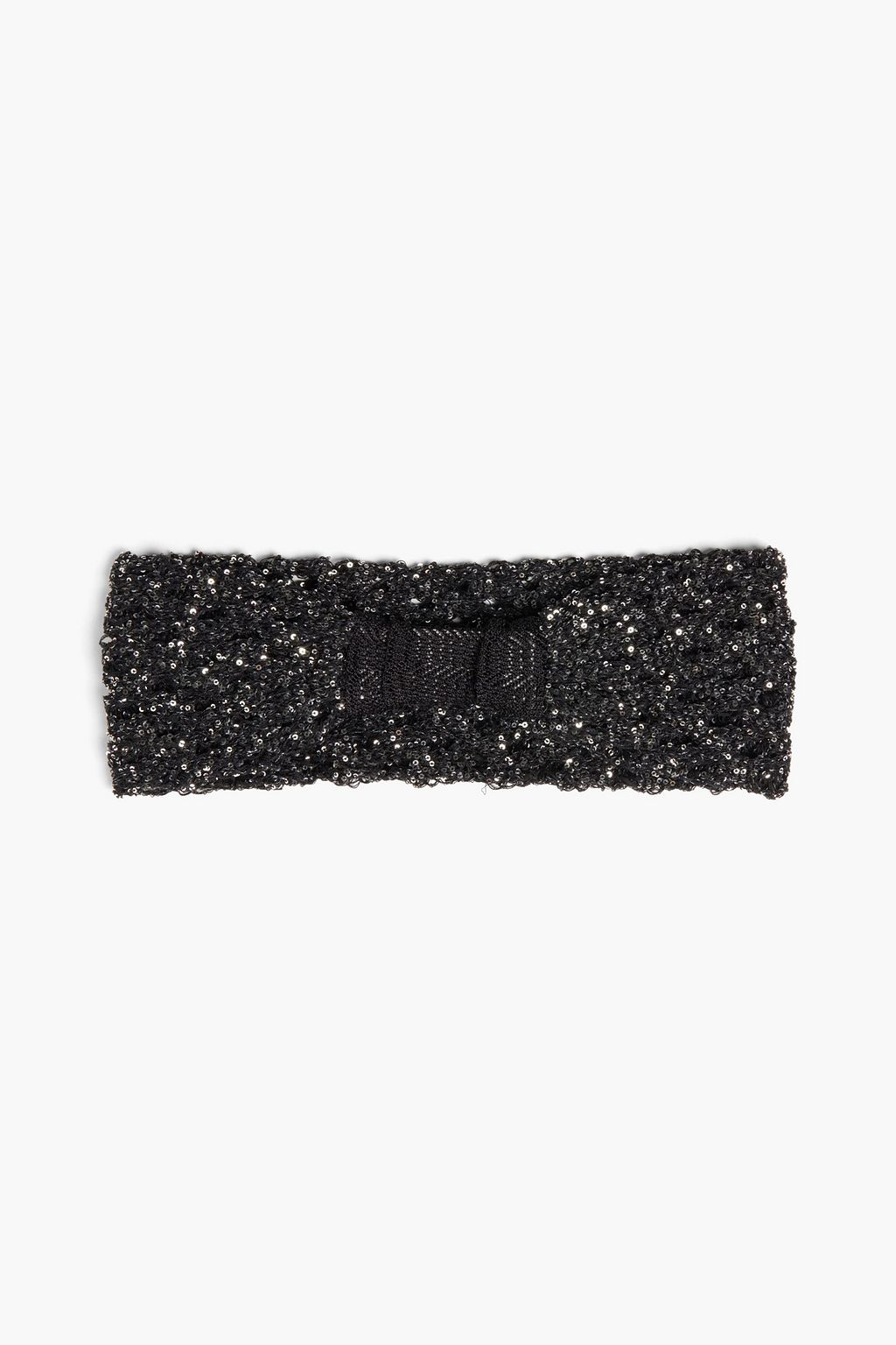 MISSONI Sequined crochet-knit headband