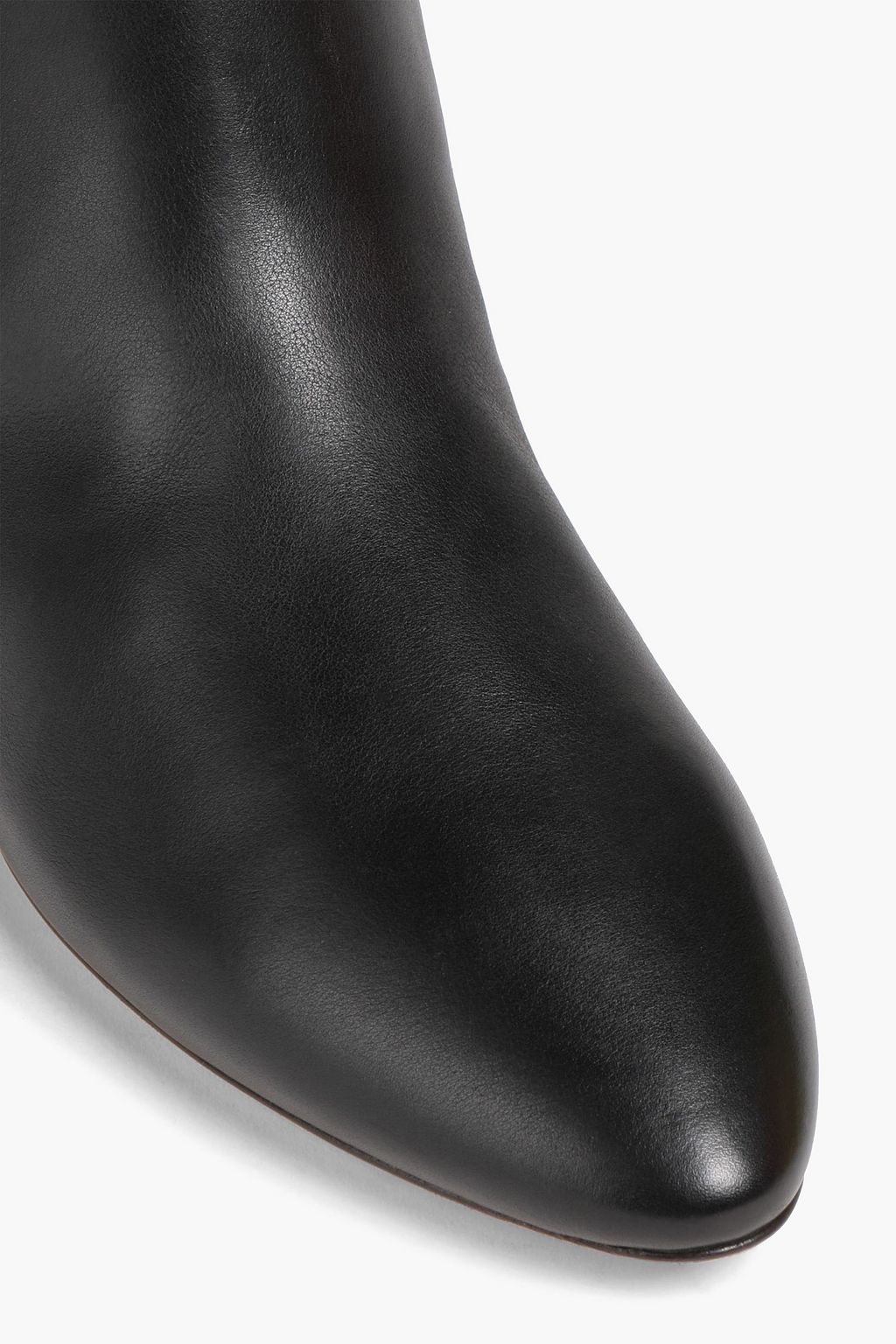 SAINT LAURENT Stiefel aus Leder mit Fransen