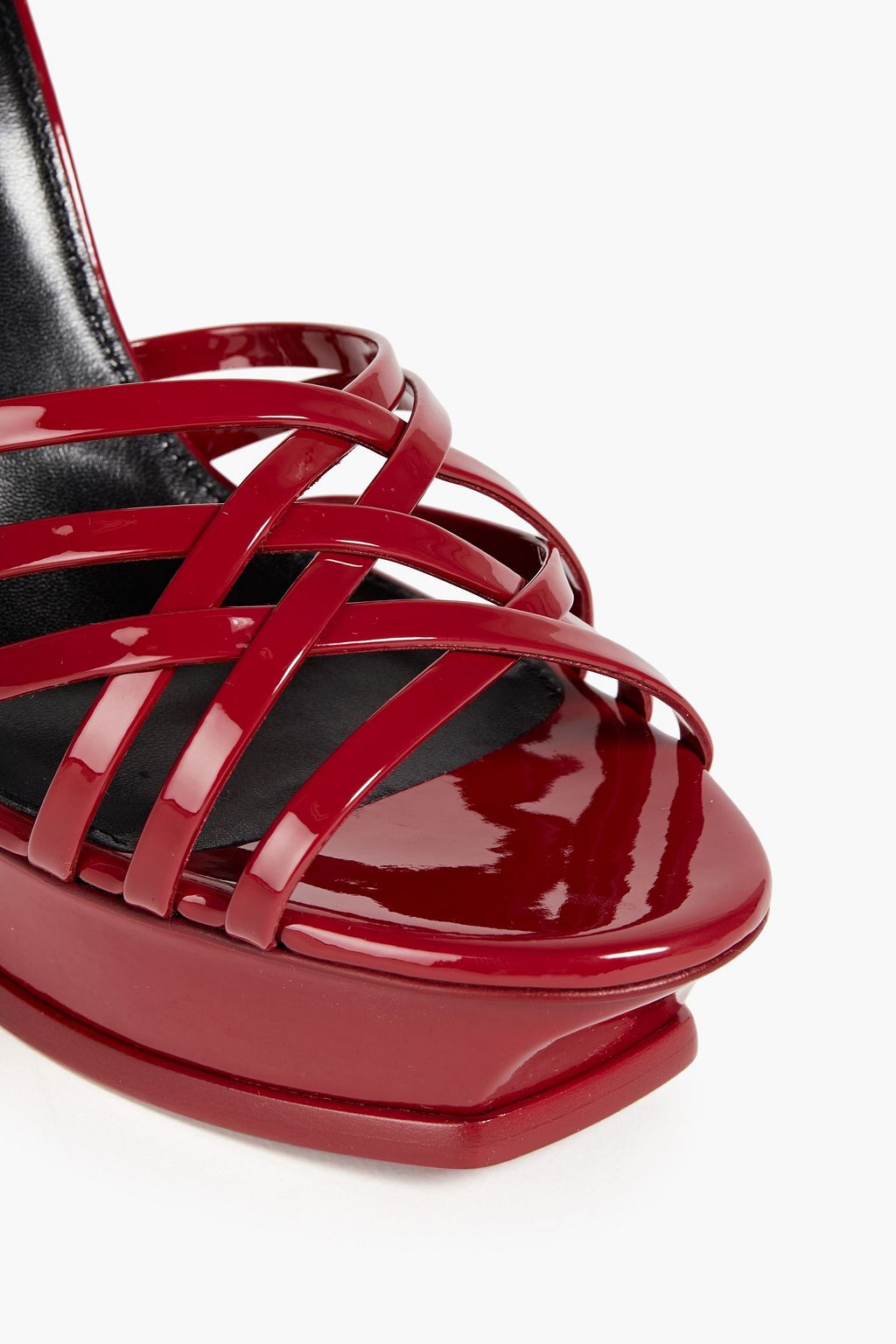 SAINT LAURENT Sandalen aus Lackleder
