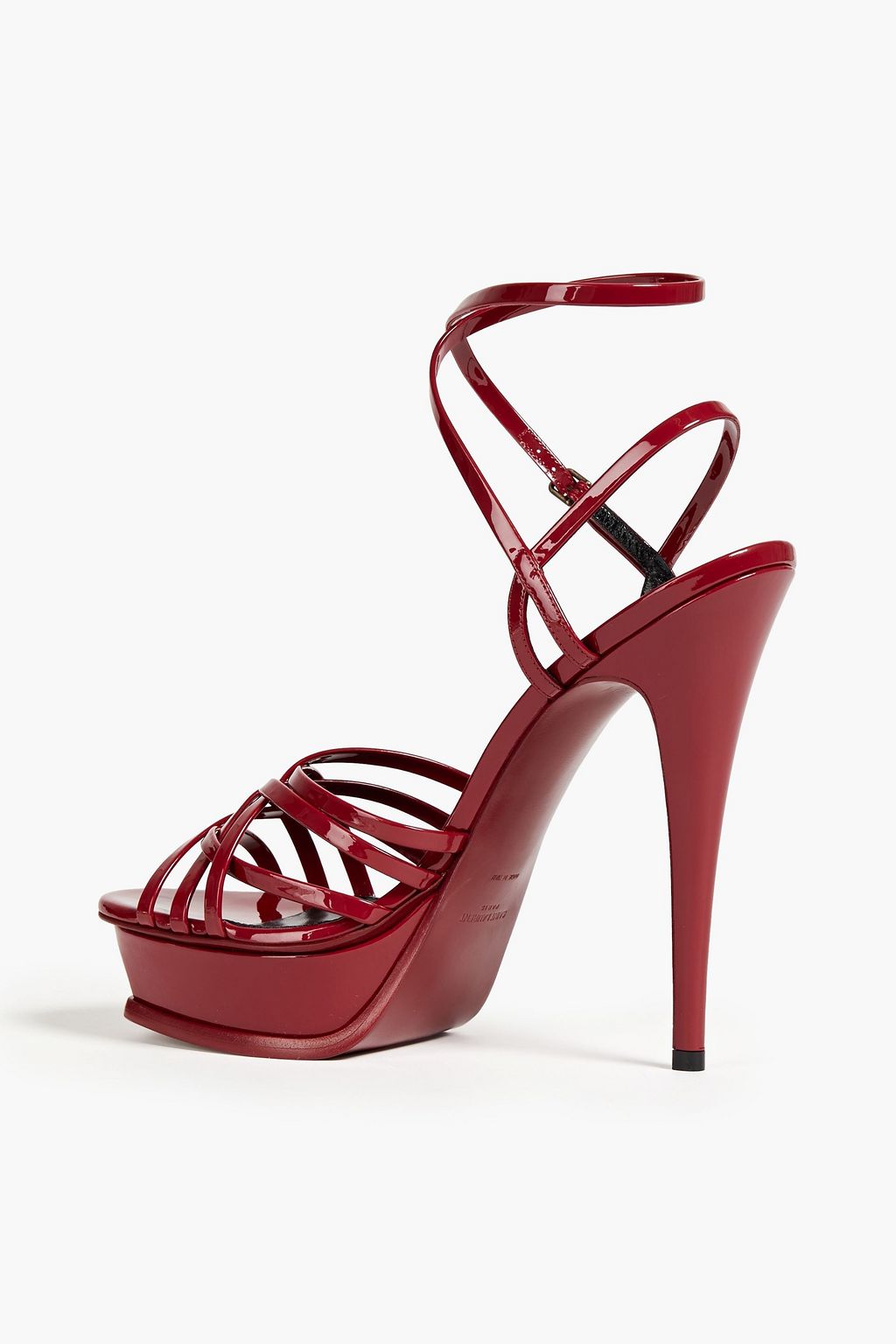 SAINT LAURENT Sandalen aus Lackleder