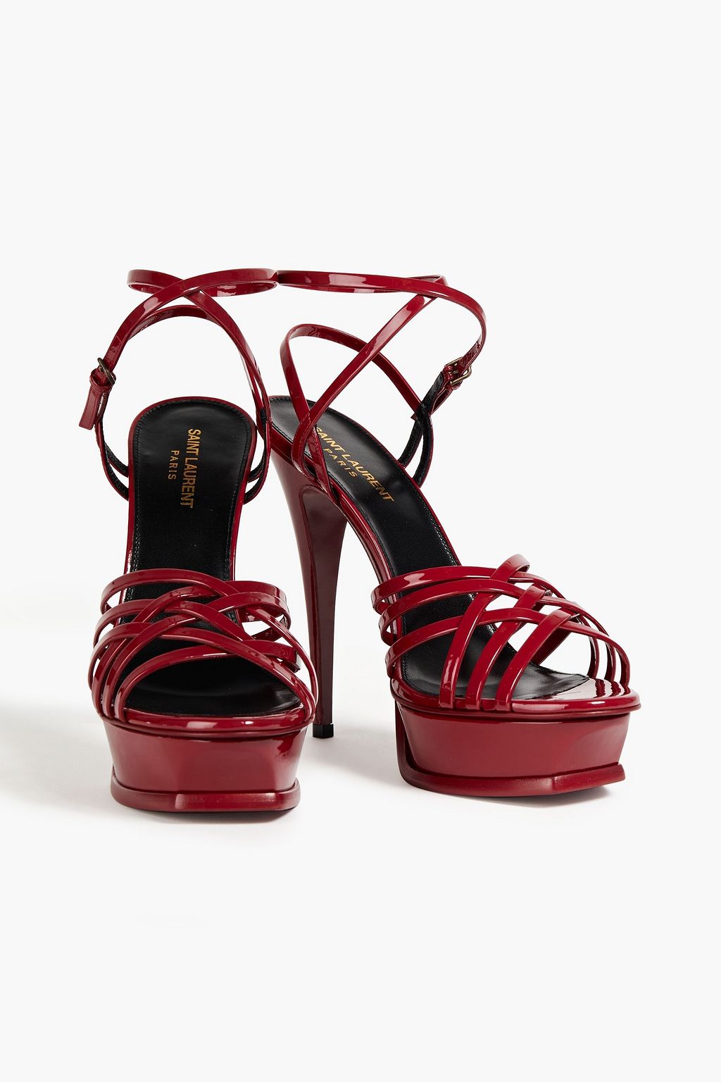 SAINT LAURENT Sandalen aus Lackleder