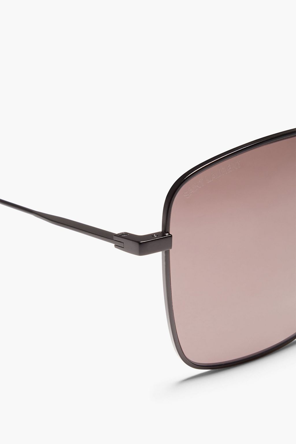 SAINT LAURENT Square-frame coated sunglasses