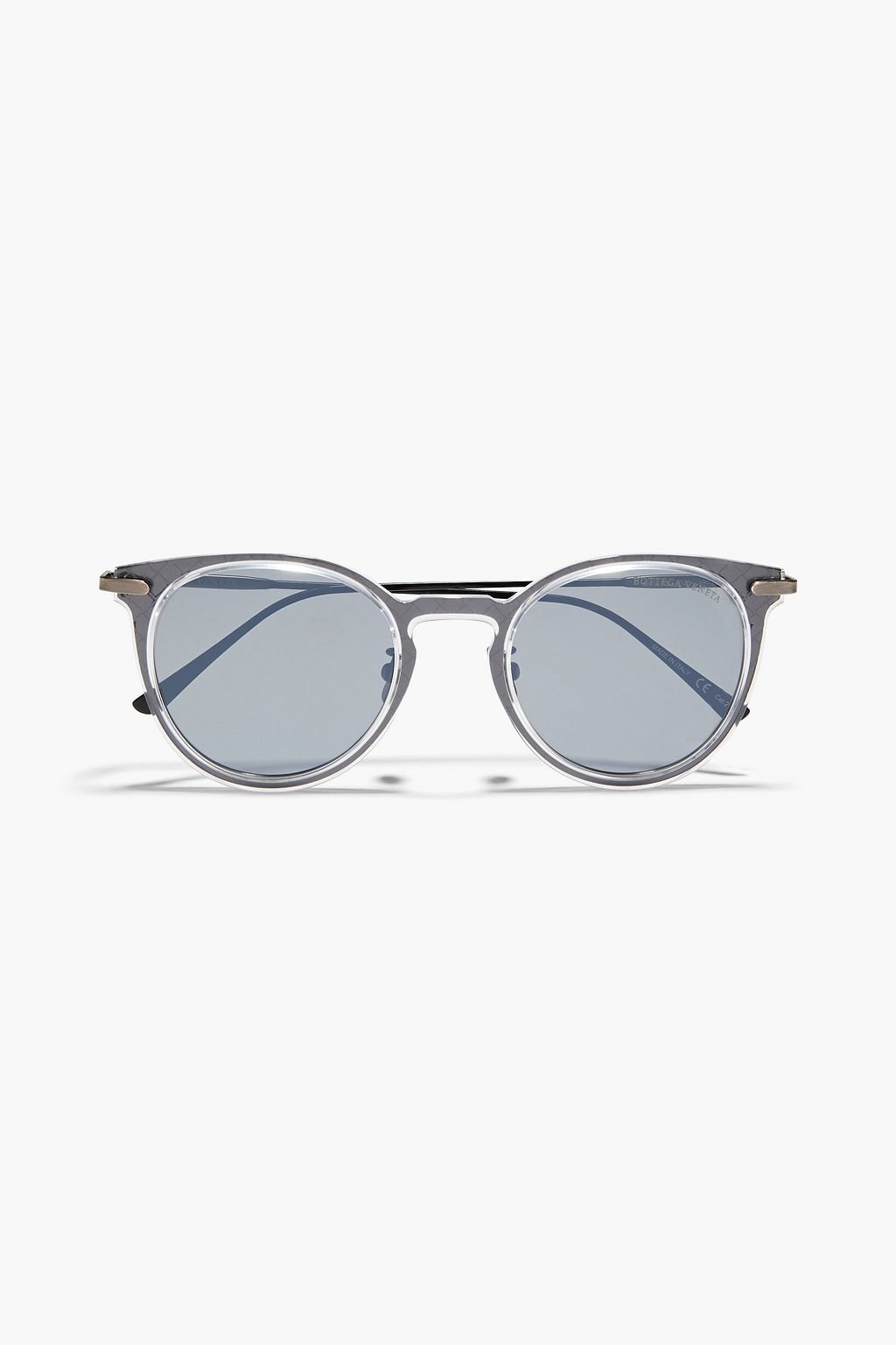 D frame gunmetal tone sunglasses