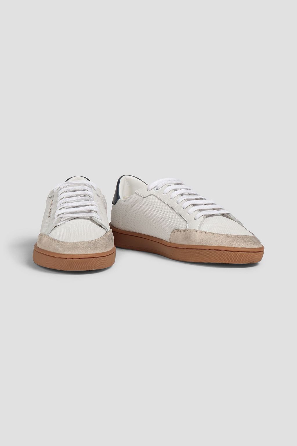 saint laurent perforated leather sneakers