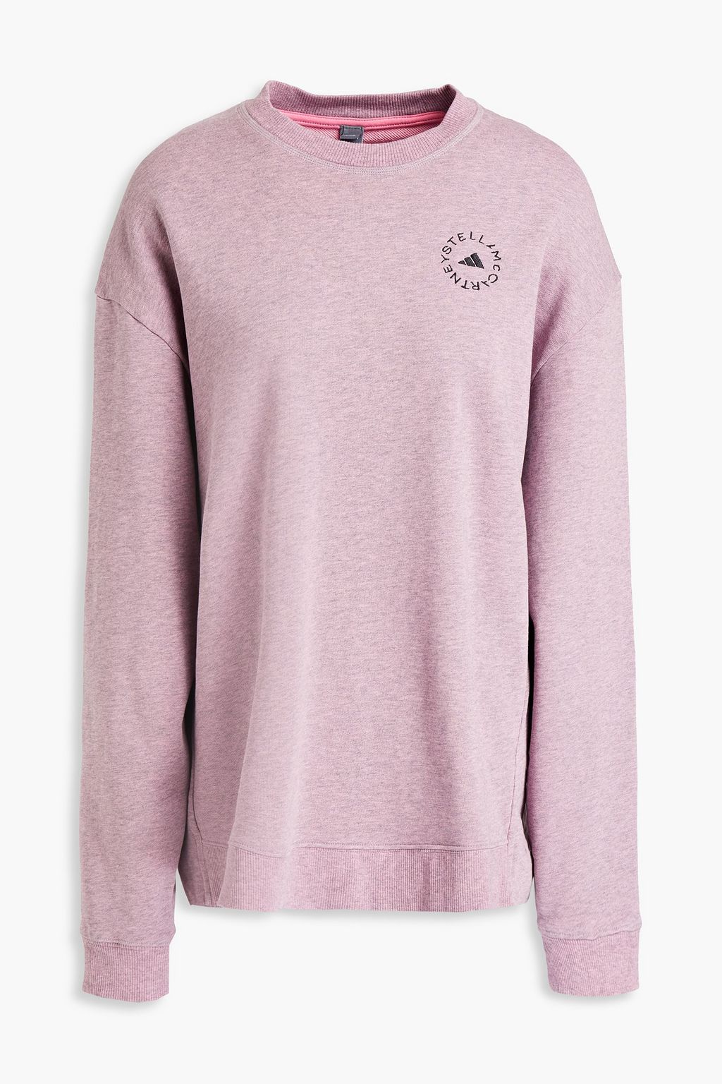 ADIDAS BY STELLA MCCARTNEY Mélange French cotton-terry sweatshirt Sale up to 70% off | THE