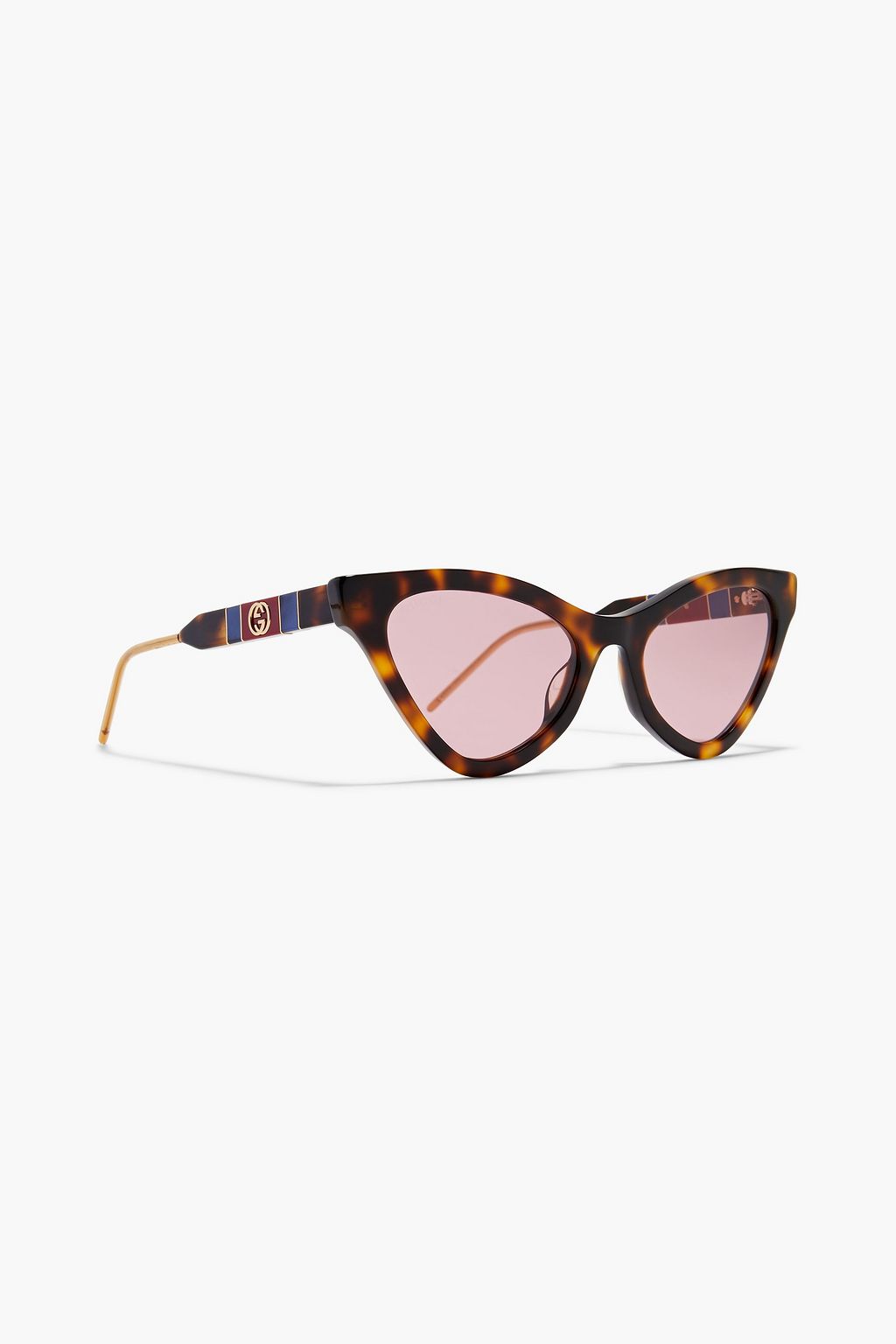 GUCCI Cat-eye crystal-embellished acetate sunglasses