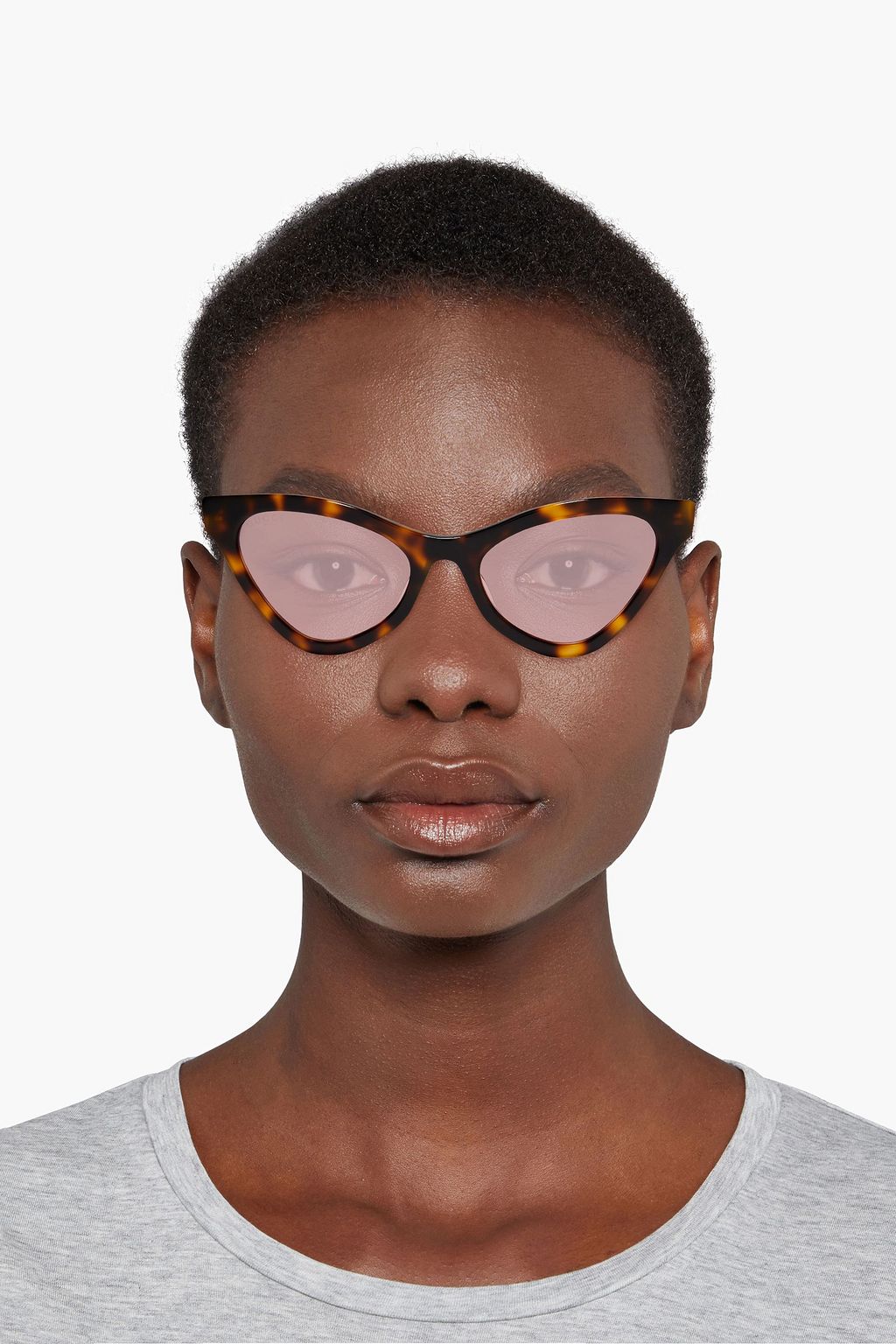 GUCCI Cat-eye crystal-embellished acetate sunglasses