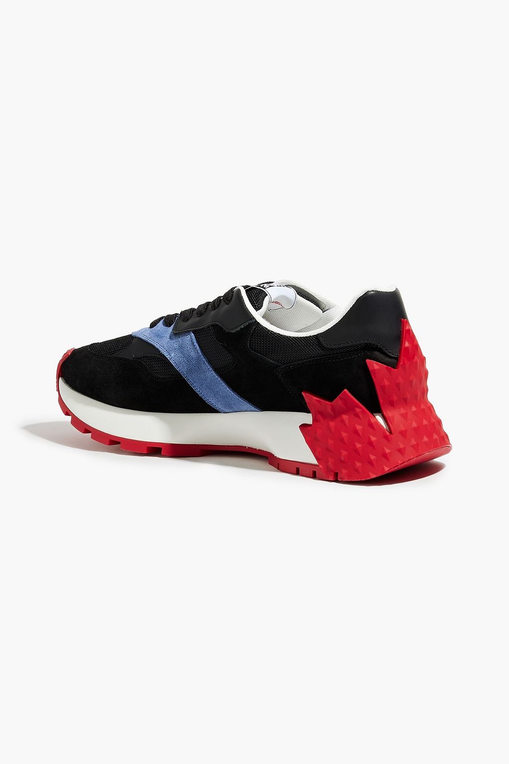 DSQUARED2 Maple 64 color-block leather, suede and mesh sneakers