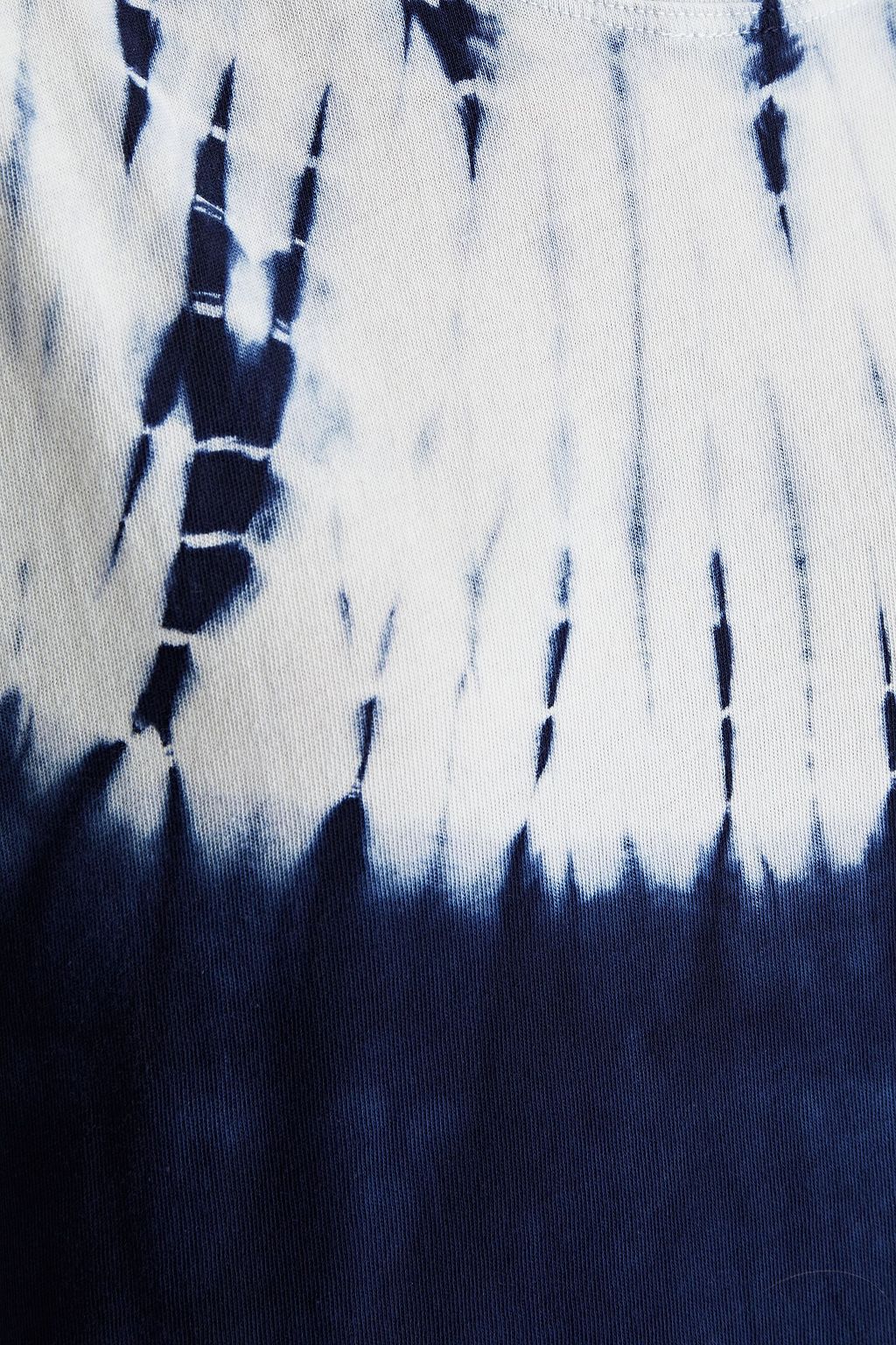 RAQUEL ALLEGRA Tie-dyed cotton-jersey mini dress