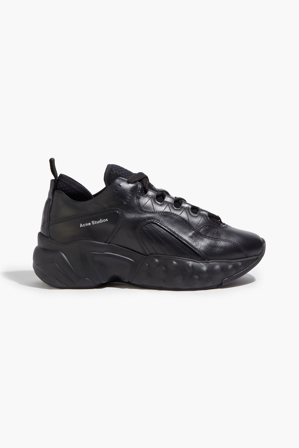 Black Rockaway Block mesh and leather 