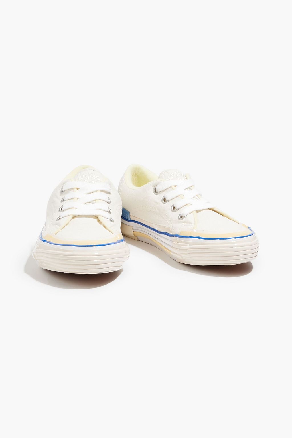 LANVIN Embroidered canvas sneakers