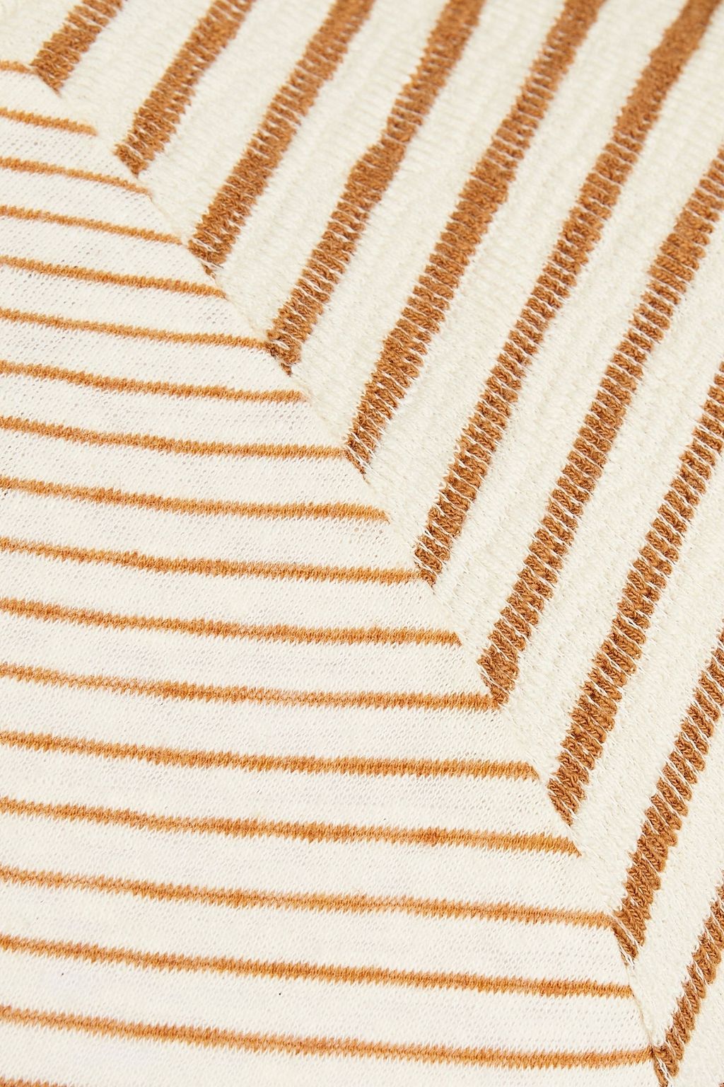 ACNE STUDIOS Striped cotton and linen-blend jersey T-shirt