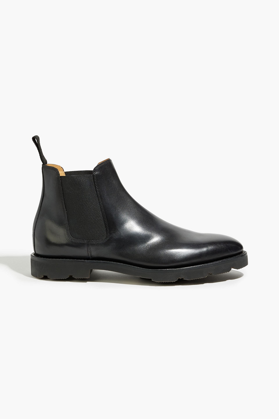 John Lobb Leather Chelsea Boots In Black