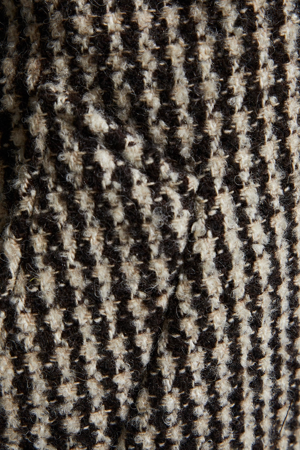 Rag & Bone Mina Double-breasted Houndstooth Wool-blend Tweed Coat In Black