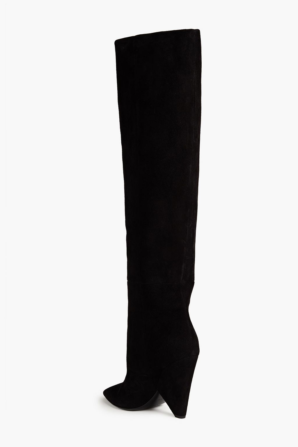 SAINT LAURENT Suede over-the-knee boots