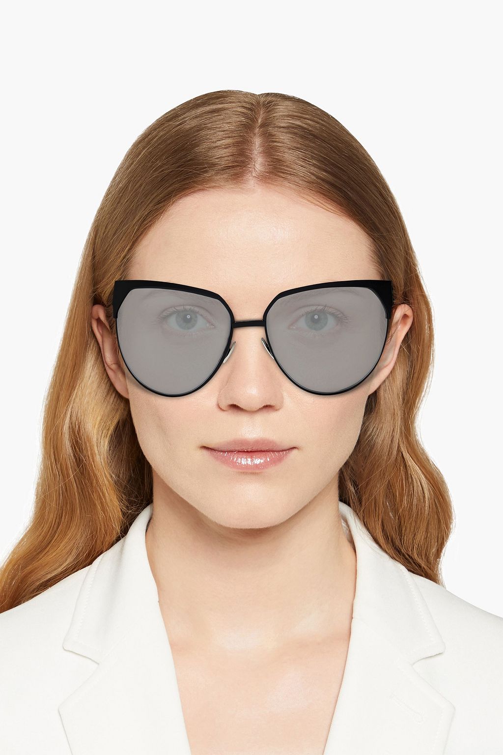 SAINT LAURENT Sonnenbrille mit Cat-Eye-Rahmen aus Metall