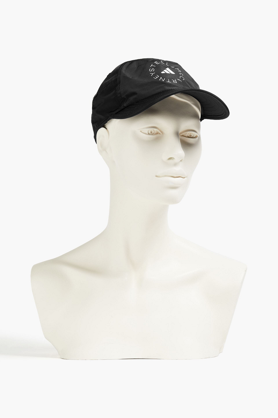 Adidas By Stella Mccartney Logo-print Shell Cap In Black