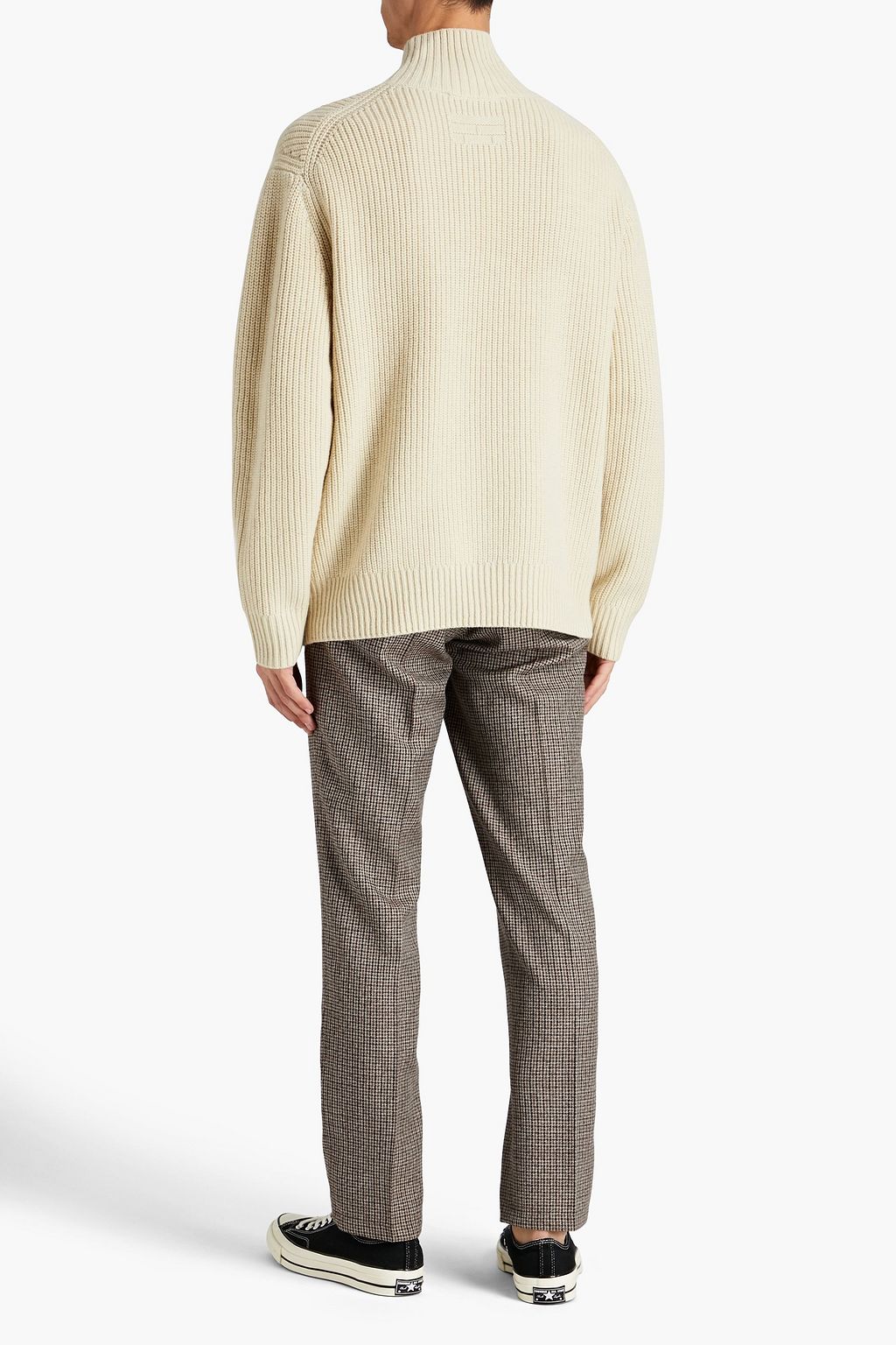 FRAME Ribbed wool turtleneck sweater