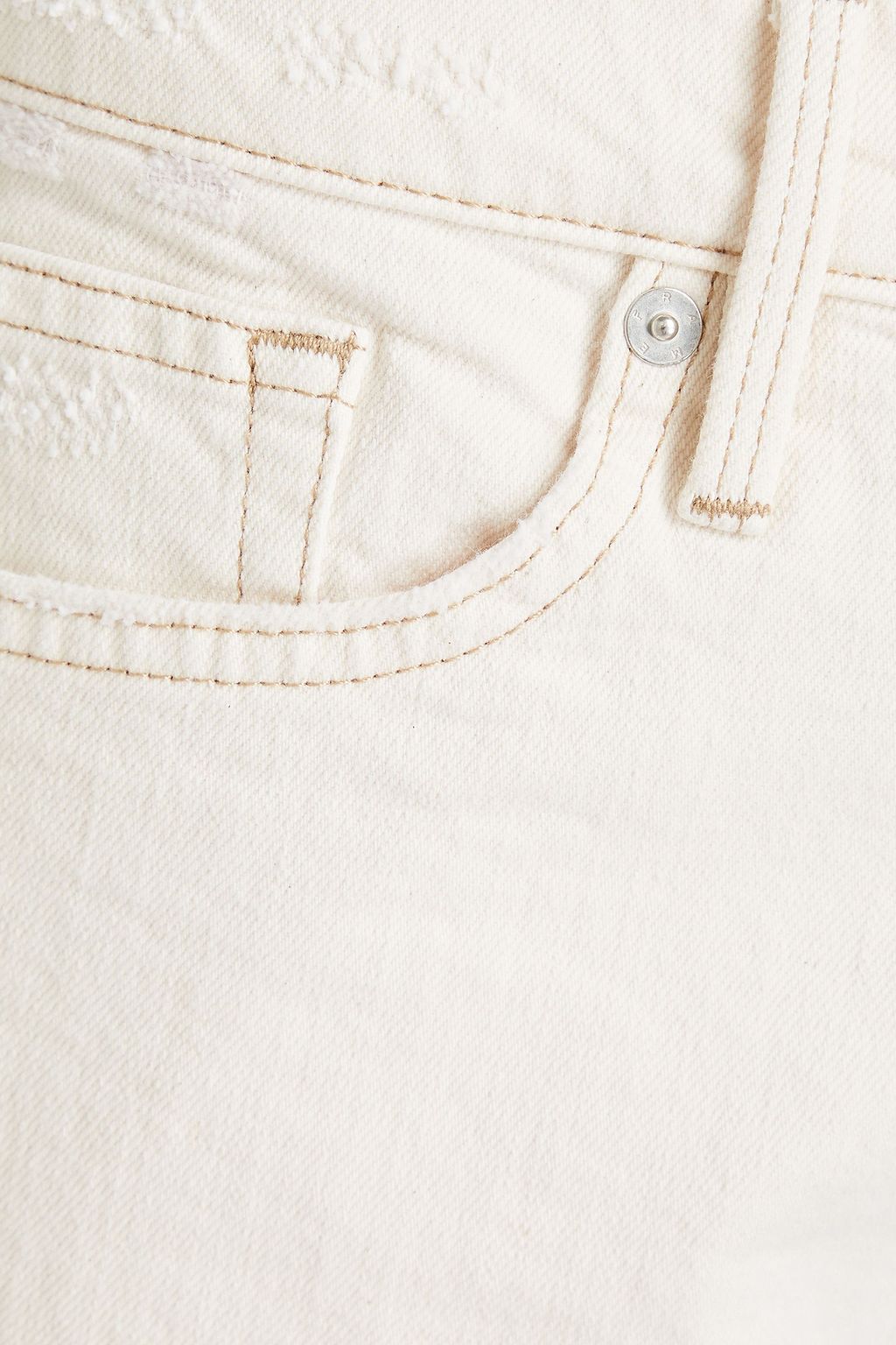 FRAME L'Homme distressed denim shorts