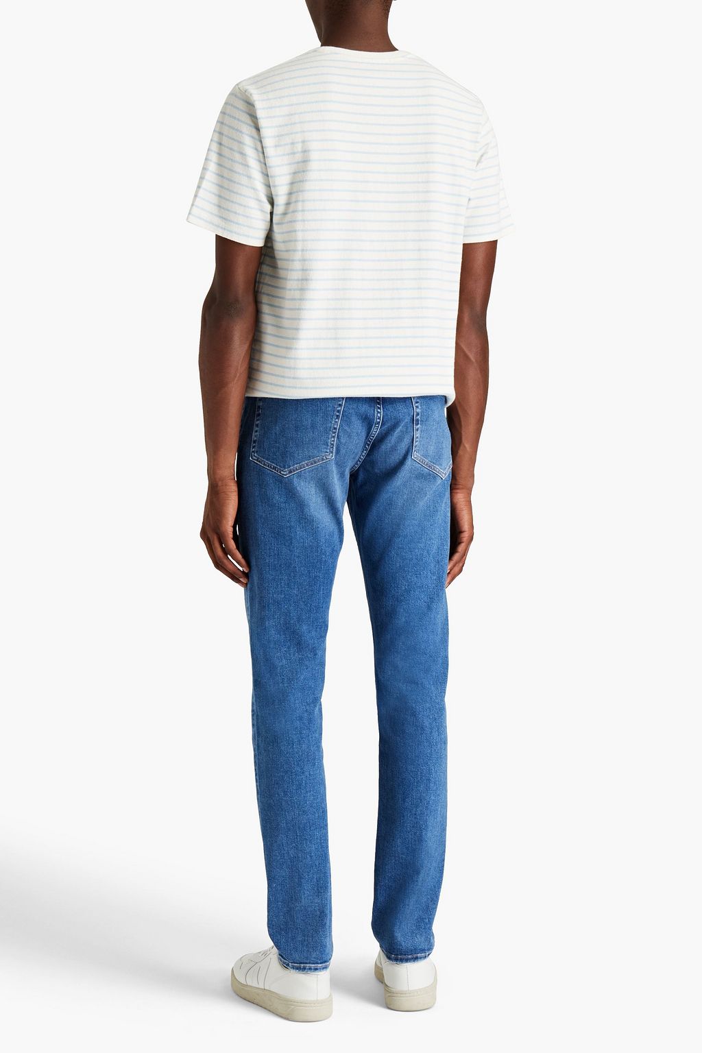 FRAME L'Homme slim-fit whiskered denim jeans