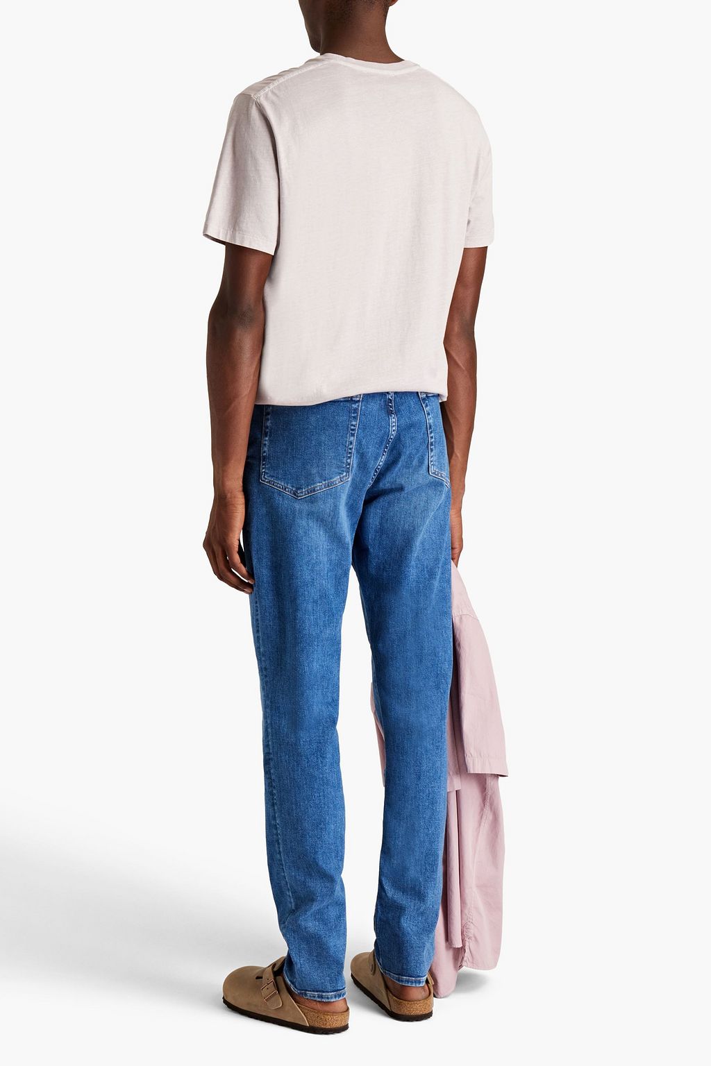 FRAME L'Homme slim-fit whiskered denim jeans