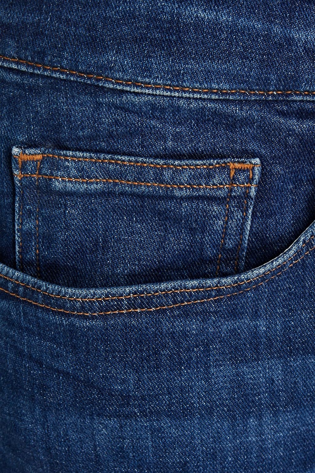 FRAME Slim-fit faded whiskered denim jeans
