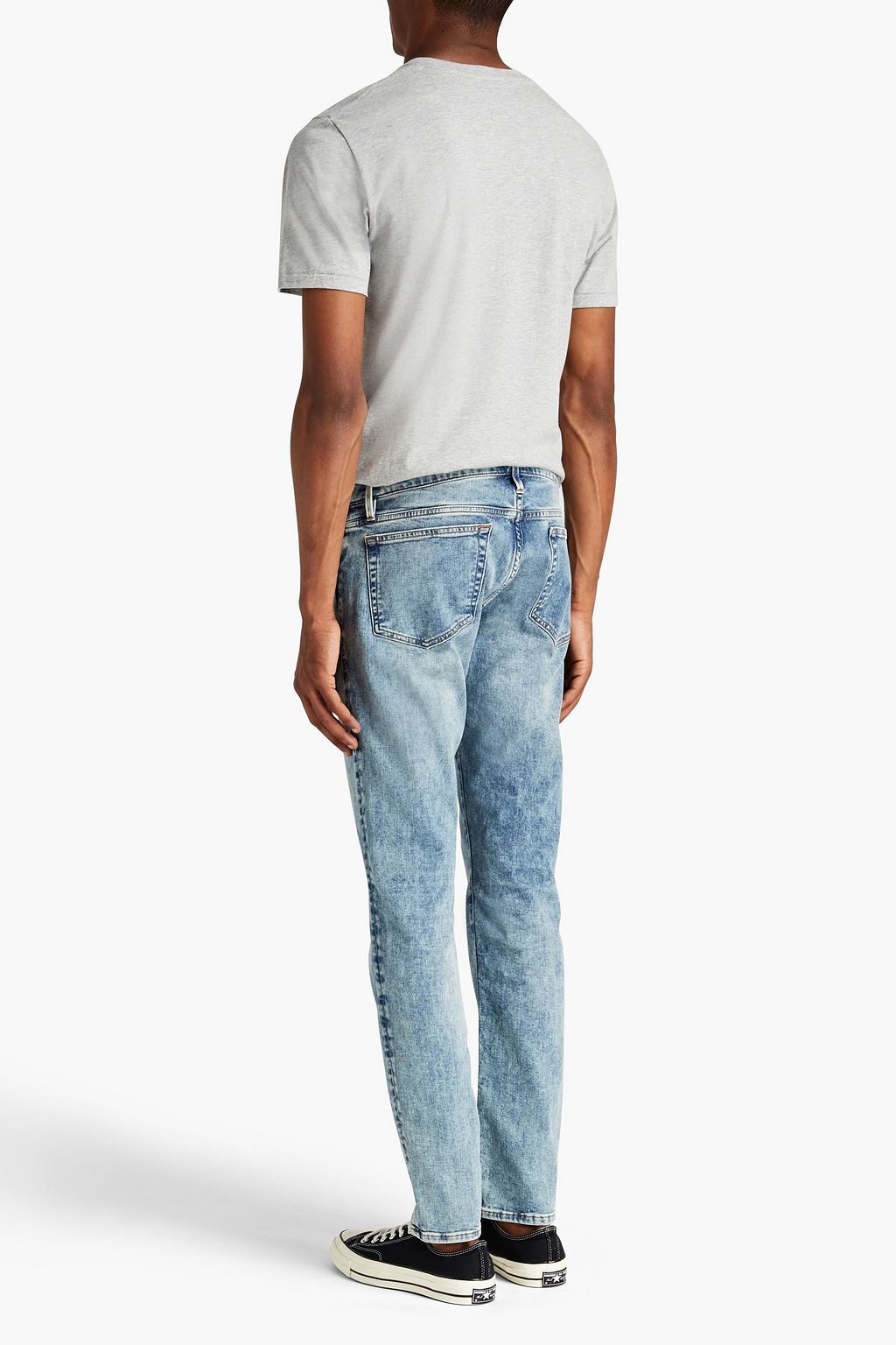 FRAME Mélange Pima cotton-jersey T-shirt