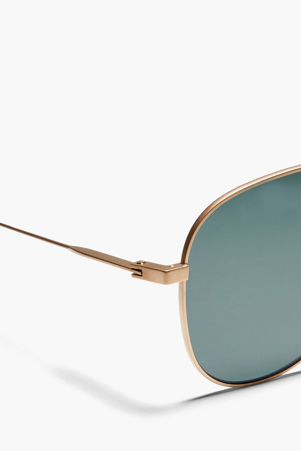SAINT LAURENT Aviator-style silver-tone sunglasses
