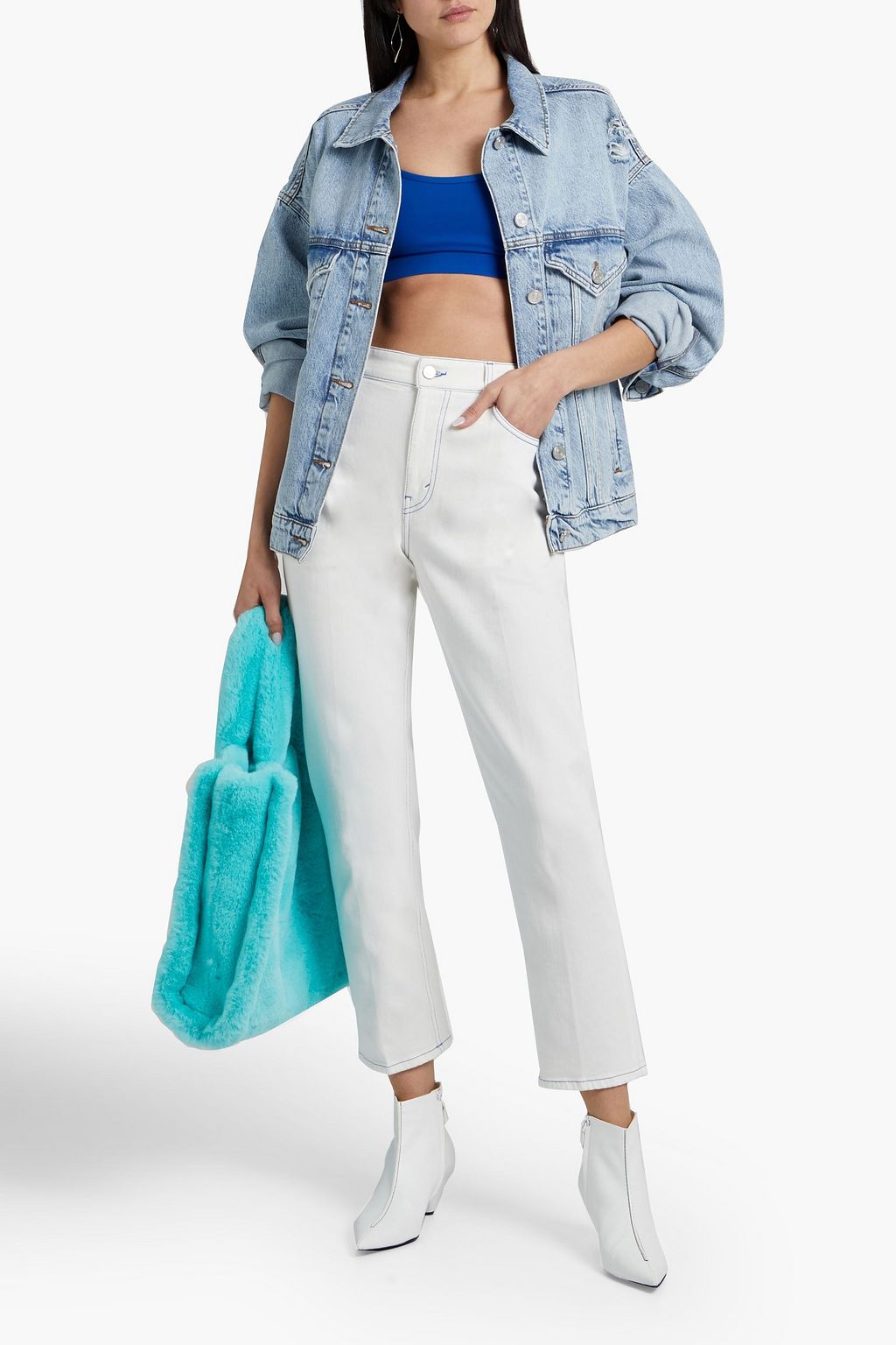 STELLA MCCARTNEY High-rise straight-leg jeans