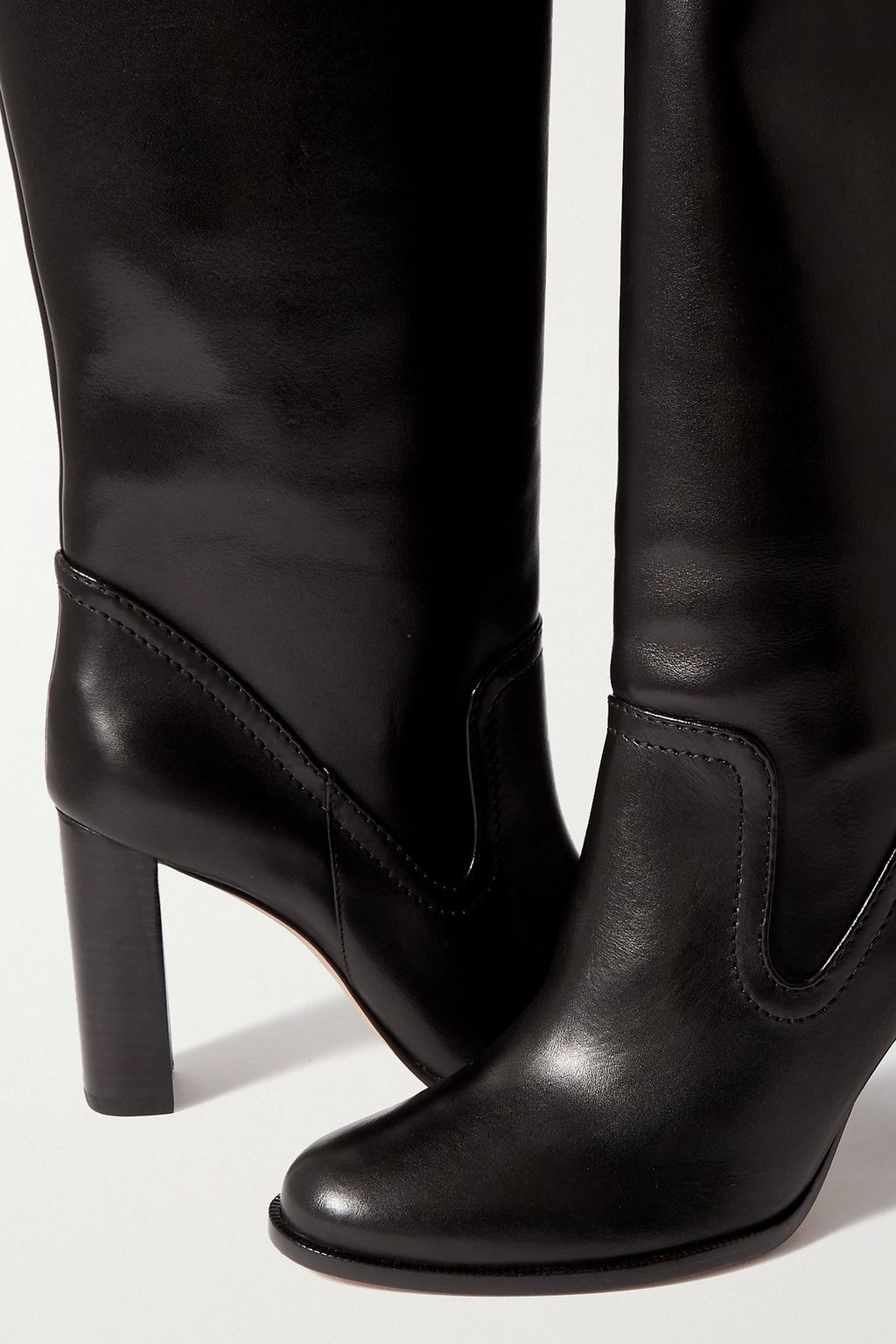 ALEXANDRE BIRMAN Clarita Saddlery leather knee boots