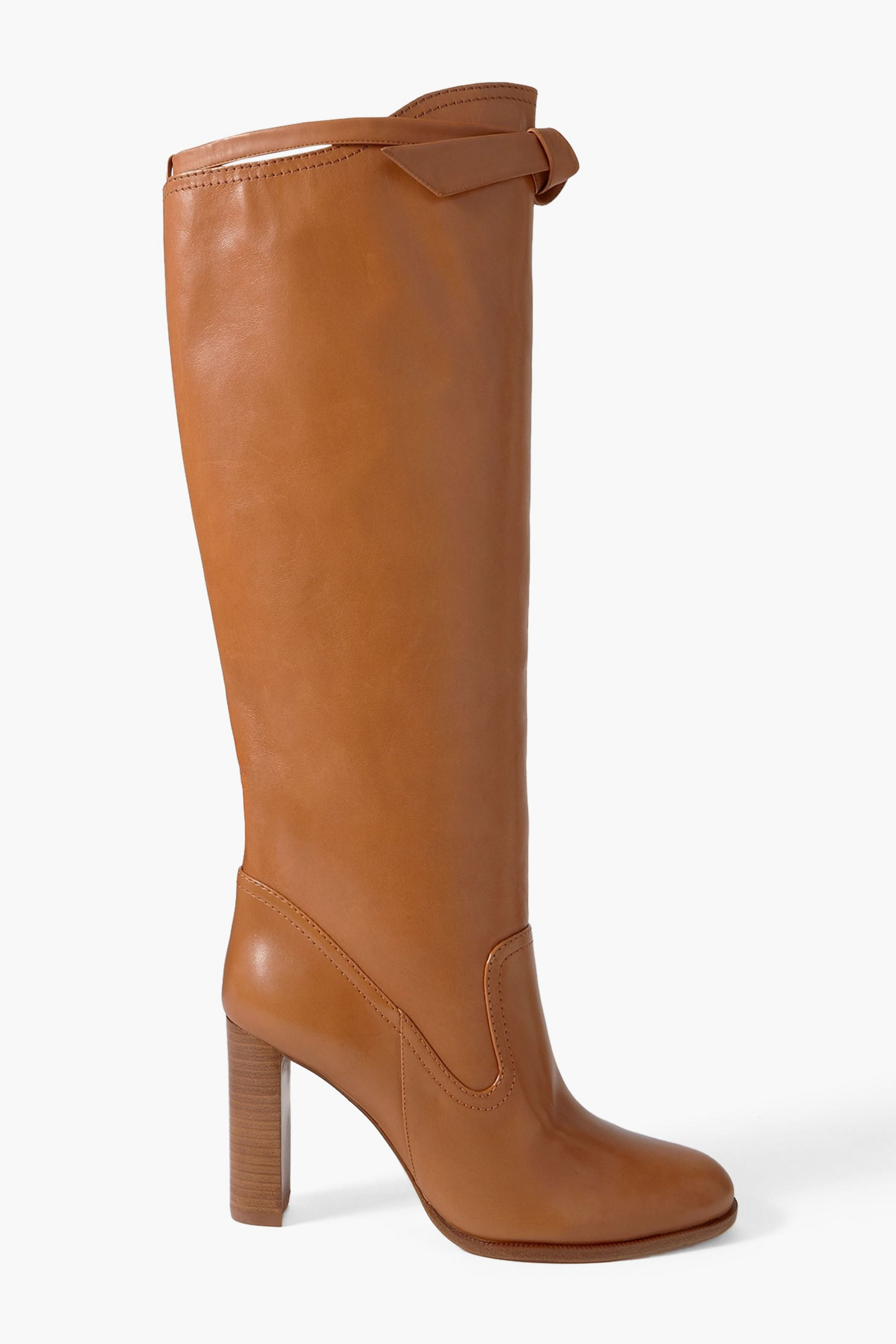 Alexandre Birman Clarita Saddlery bow-detailed leather knee boots