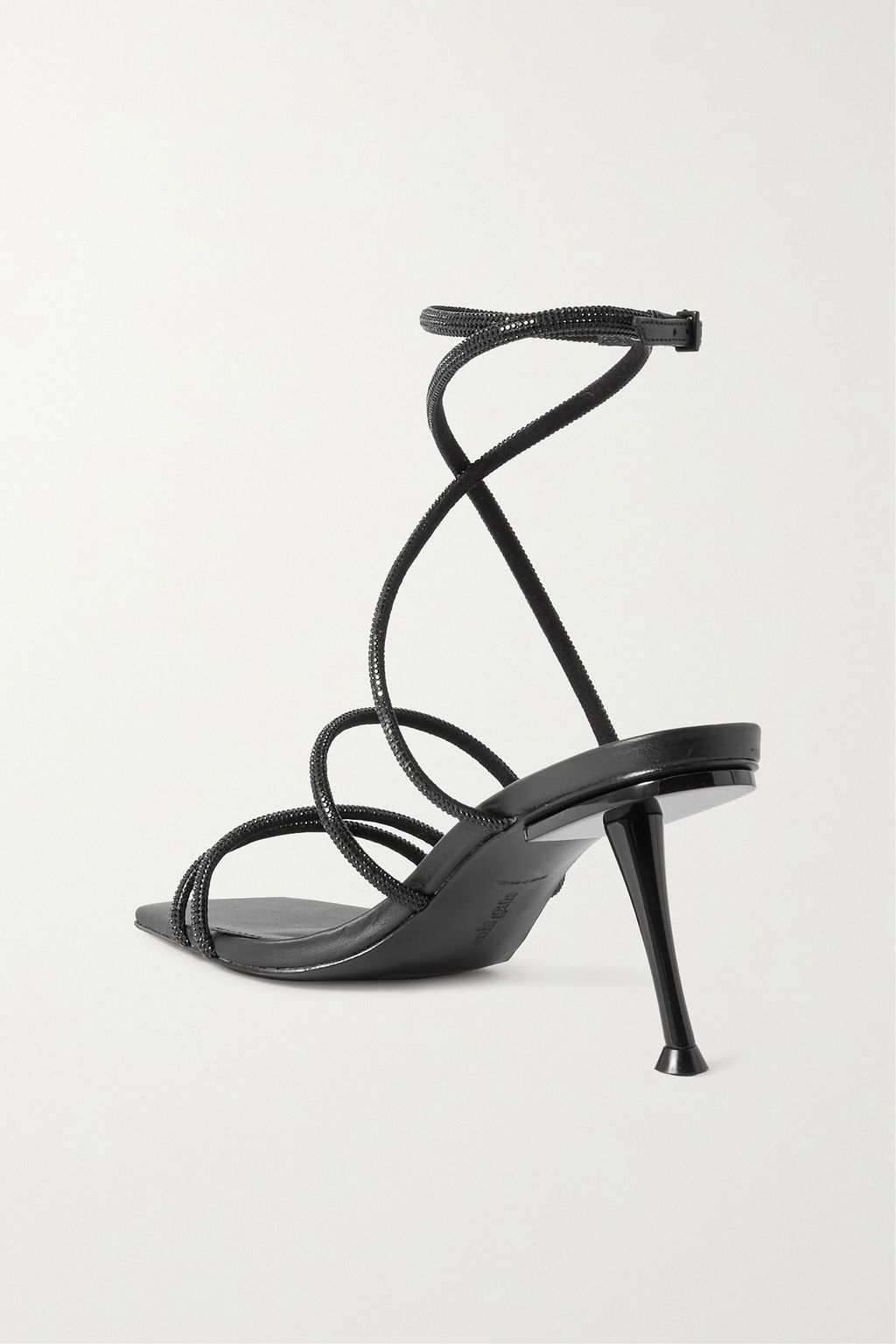 CULT GAIA Isa crystal-embellished faux leather sandals