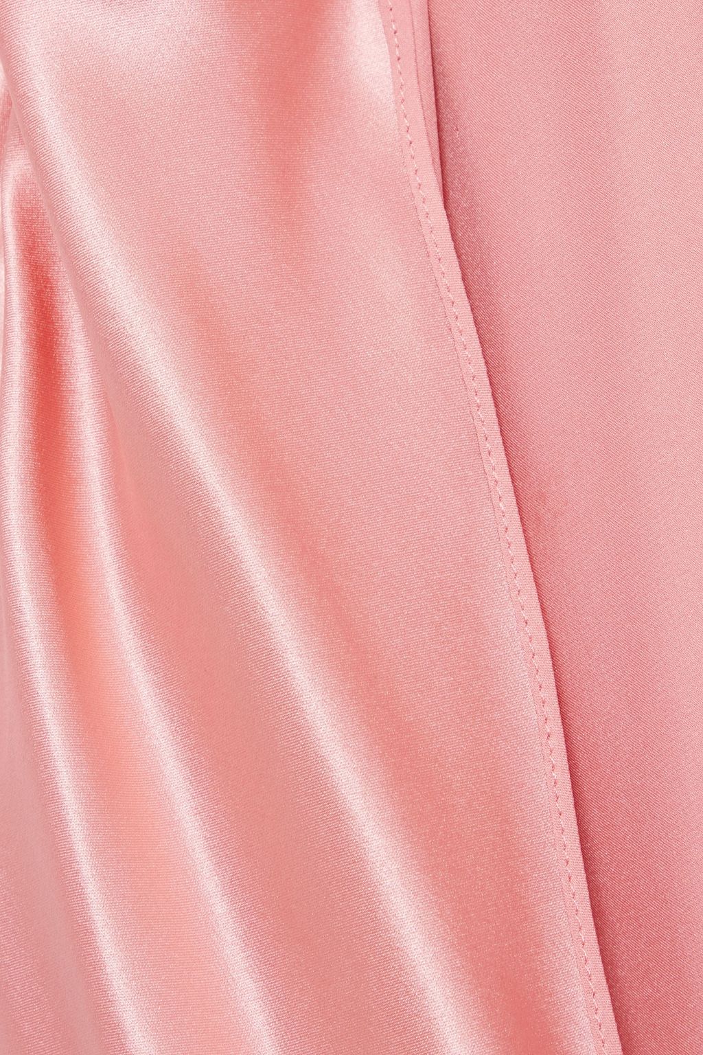 Rosa cape-effect draped silk-satin midi dress