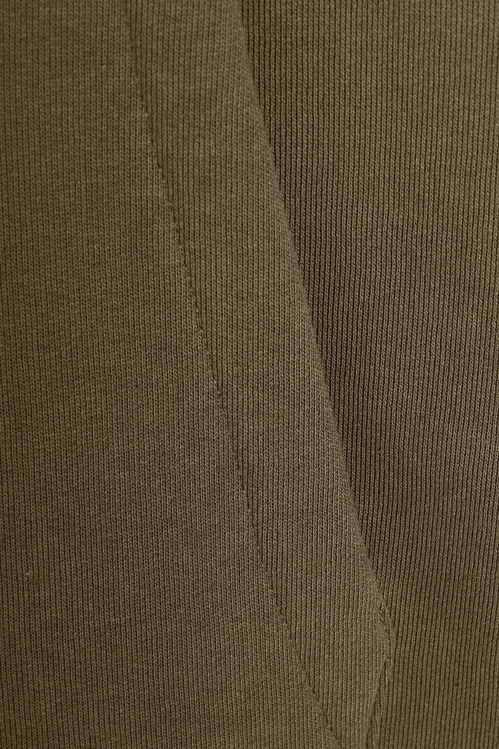 FRAME Mélange cotton-blend fleece hoodie