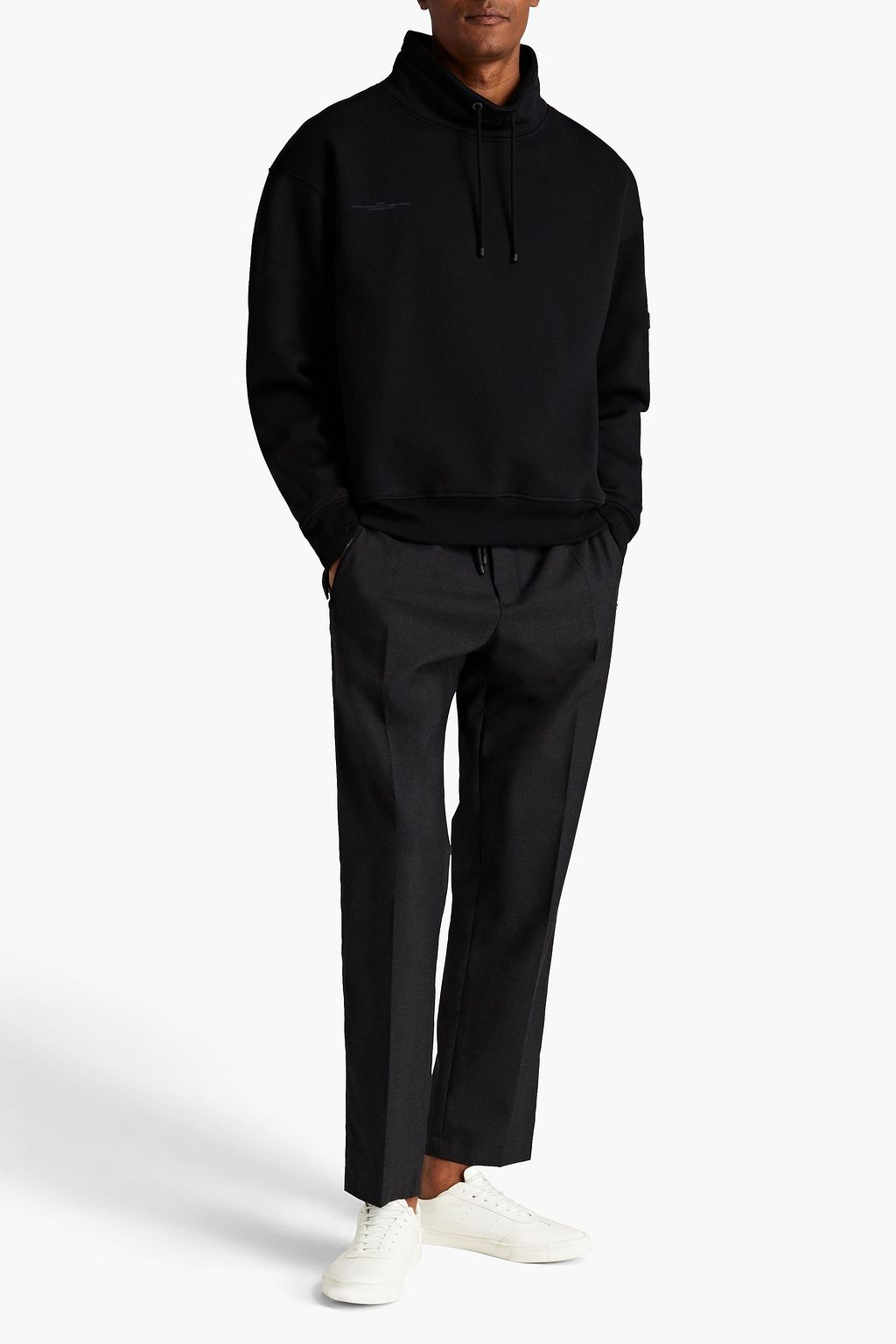 FRAME Sweatshirt aus Fleece aus einer Baumwollmischung