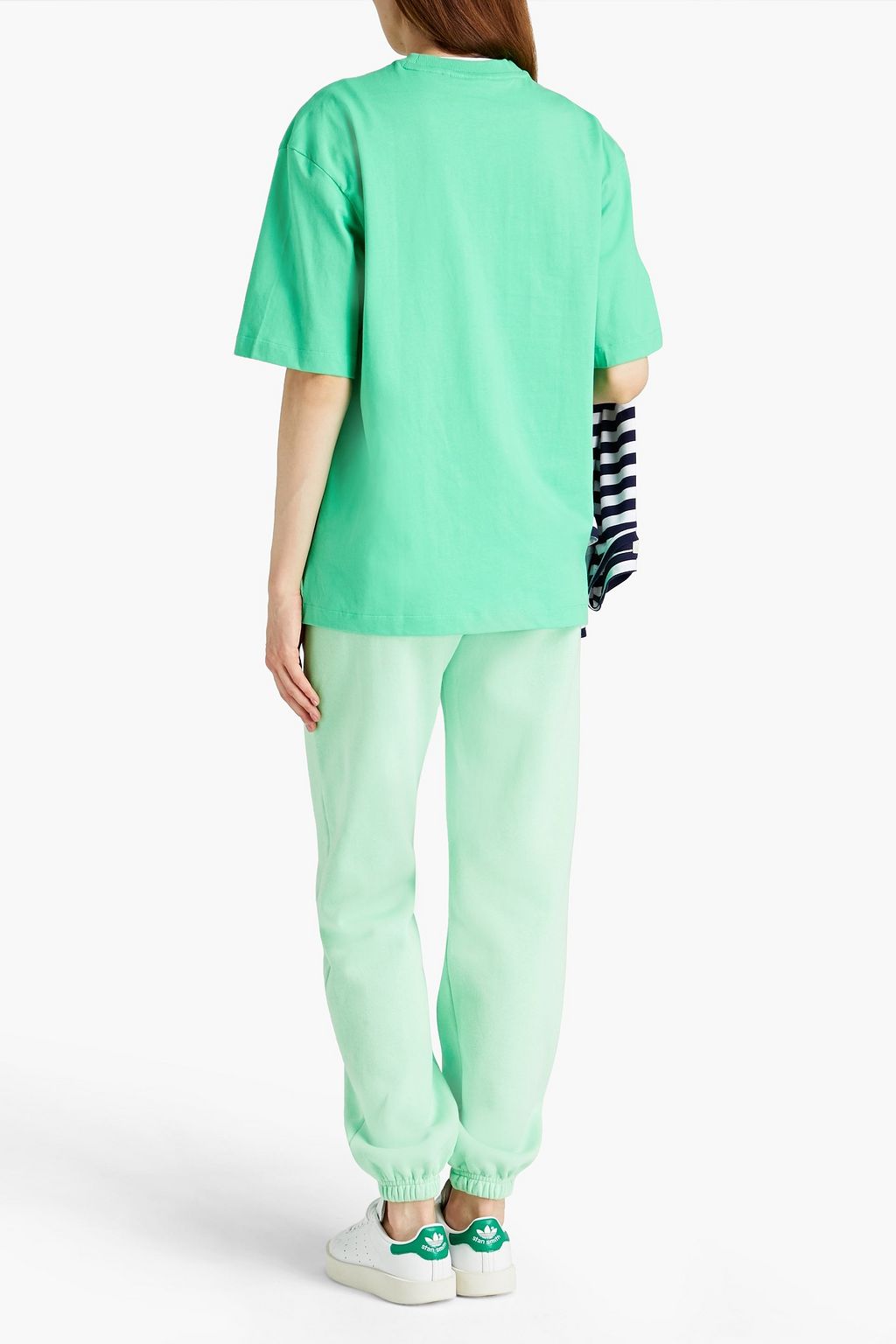 ADIDAS ORIGINALS Logo-appliquéd cotton-jersey T-shirt