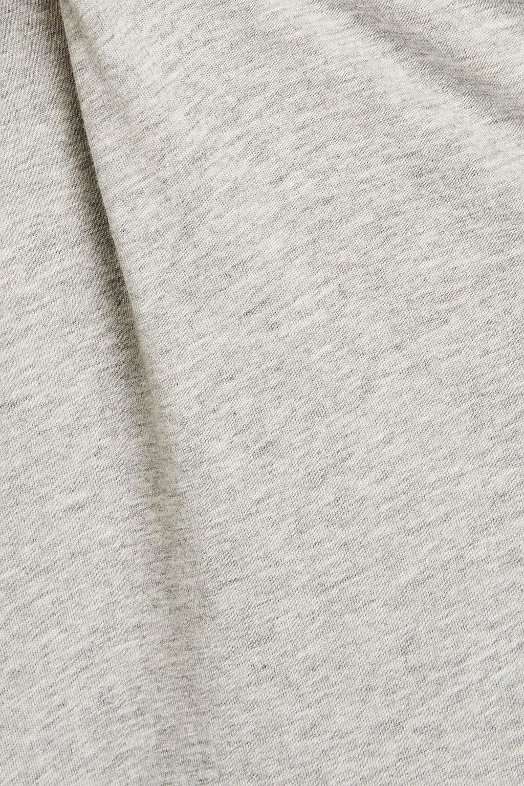 FRAME Mélange cotton-jersey T-shirt
