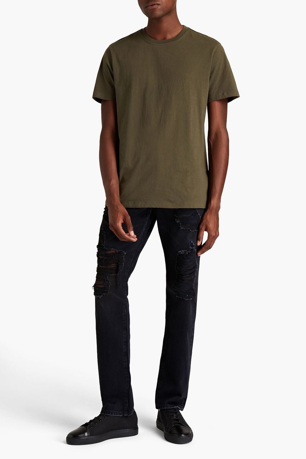 FRAME Cotton-jersey T-shirt