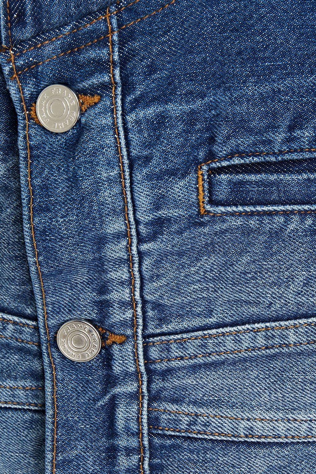 FRAME Faded denim jacket