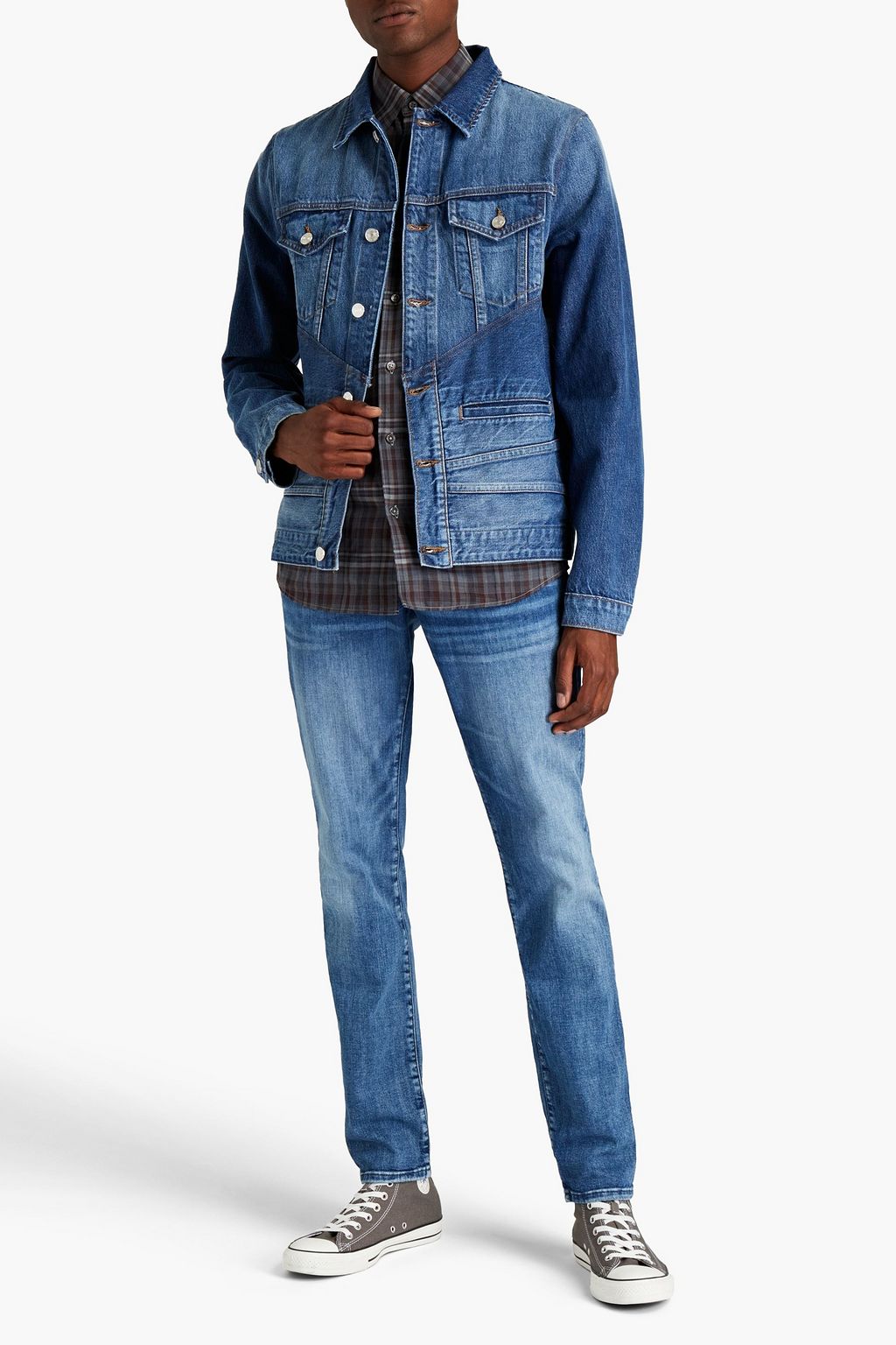 FRAME Faded denim jacket