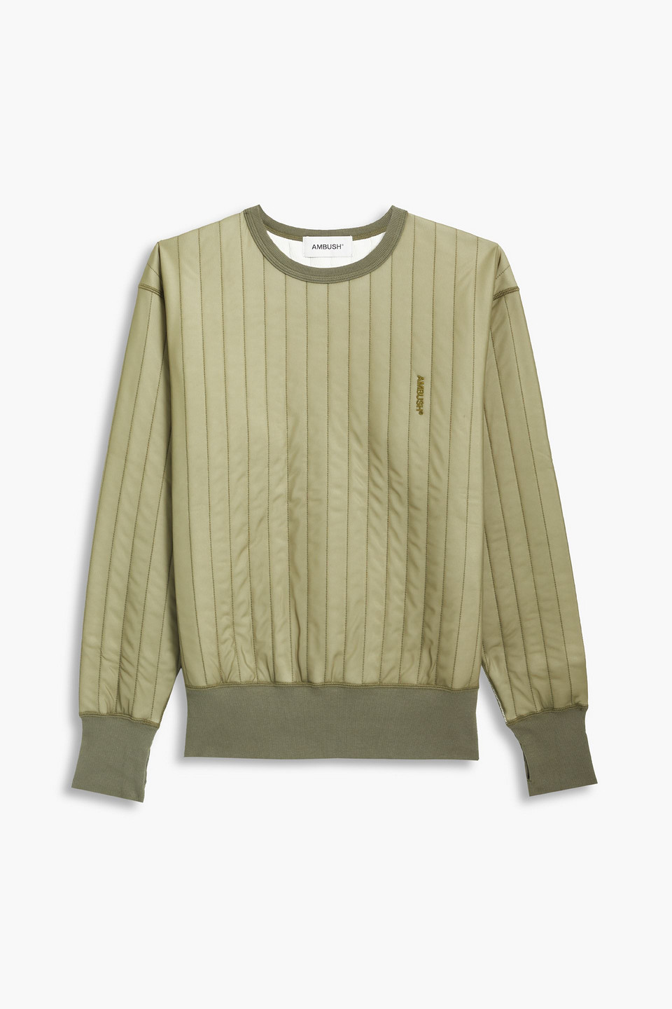 ambush - quilted shell sweatshirt - green - 2