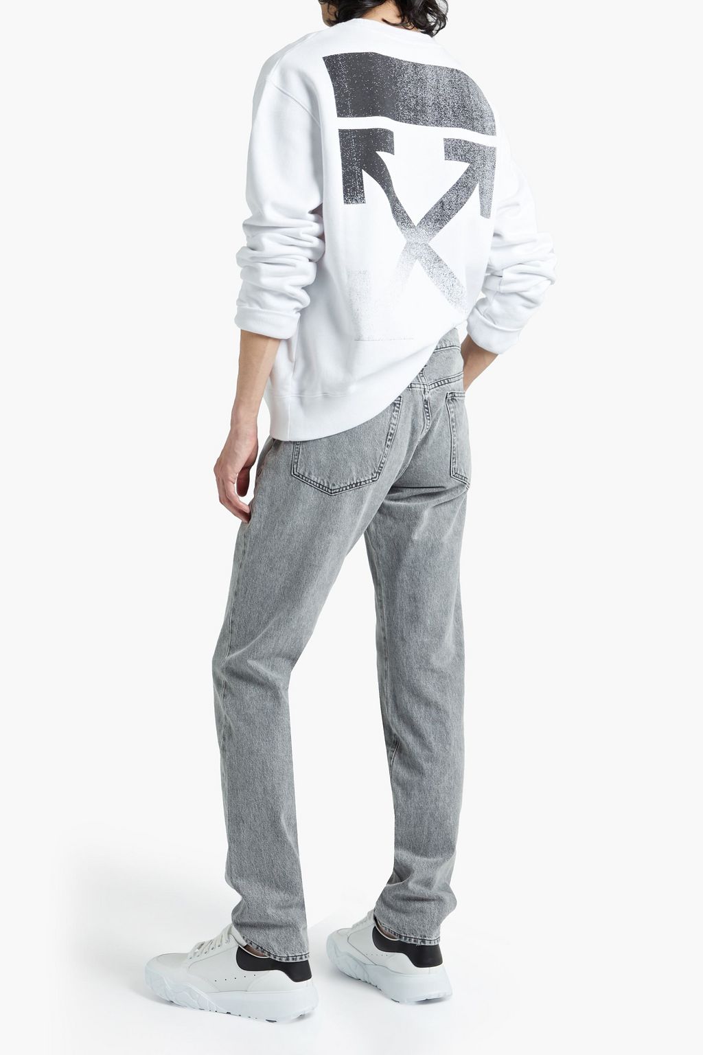 FRAME Slim-fit bleached denim jeans