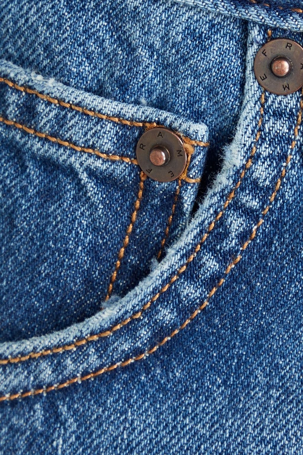 FRAME Tapered whiskered denim jeans