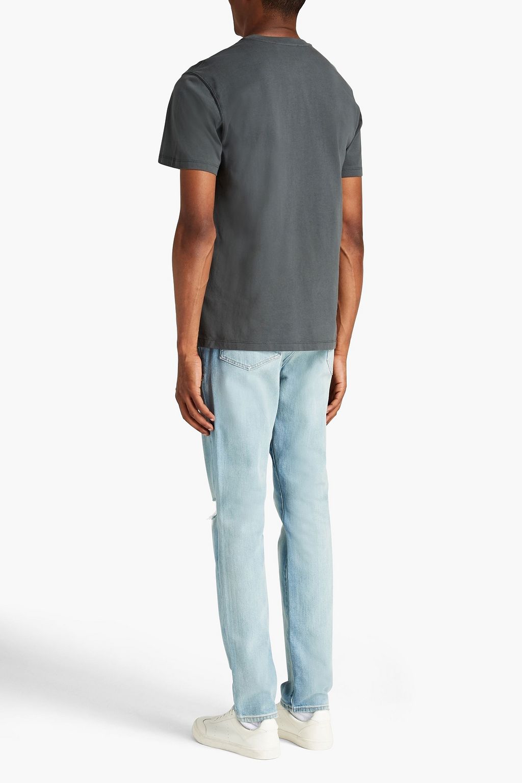 FRAME L'Homme skinny-fit distressed painted denim jeans