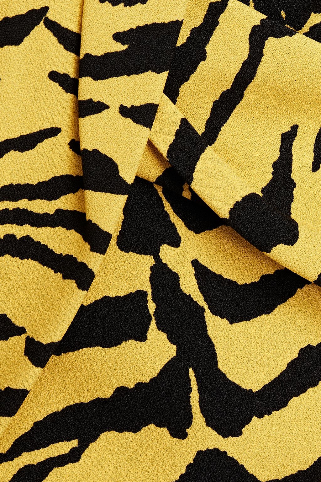 SAINT LAURENT Minirock aus Crêpe mit Tigerprint